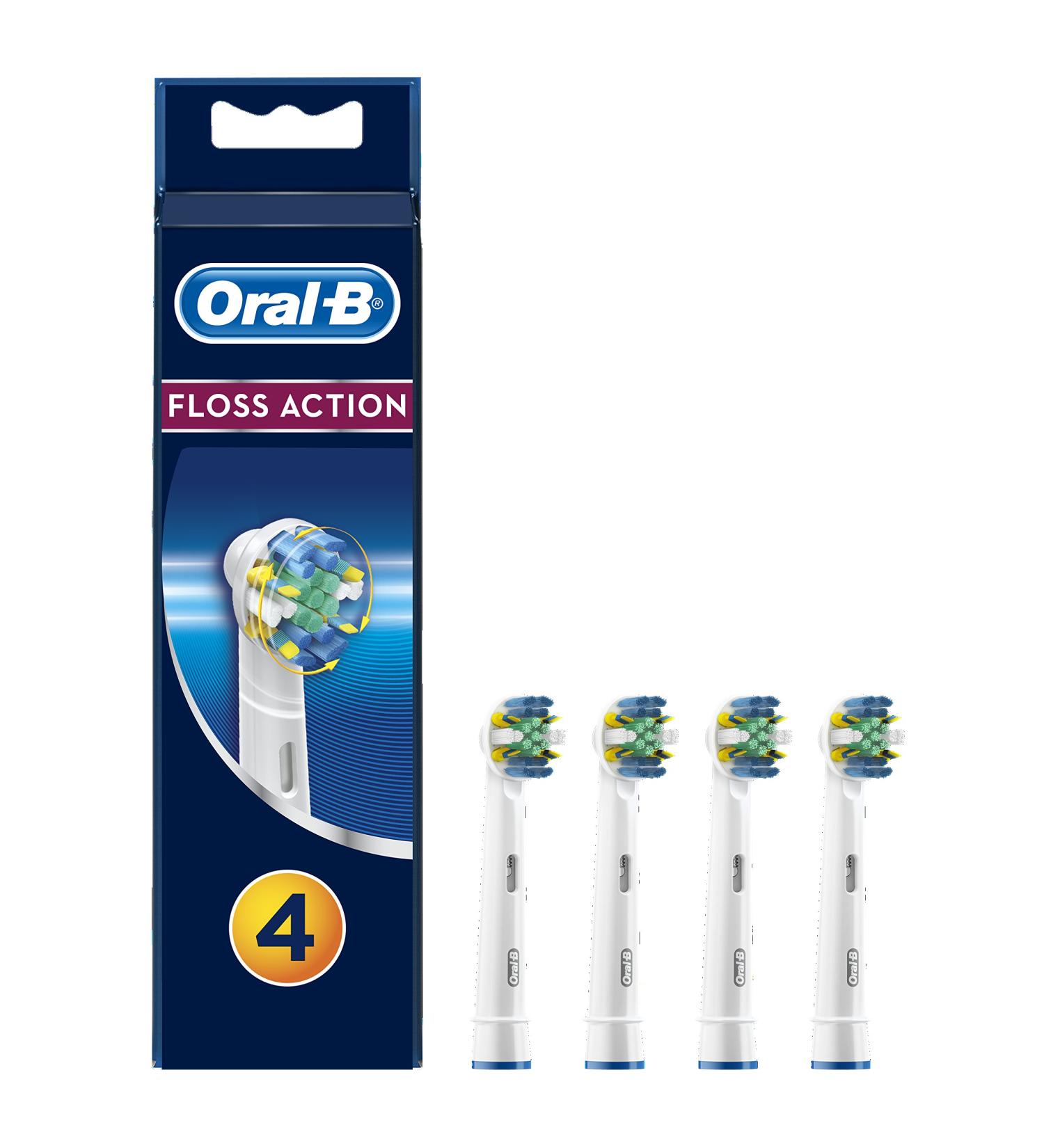 Oral-B Floss Action Replacement Heads - 4 ct - Buy Online on GoSupps.com