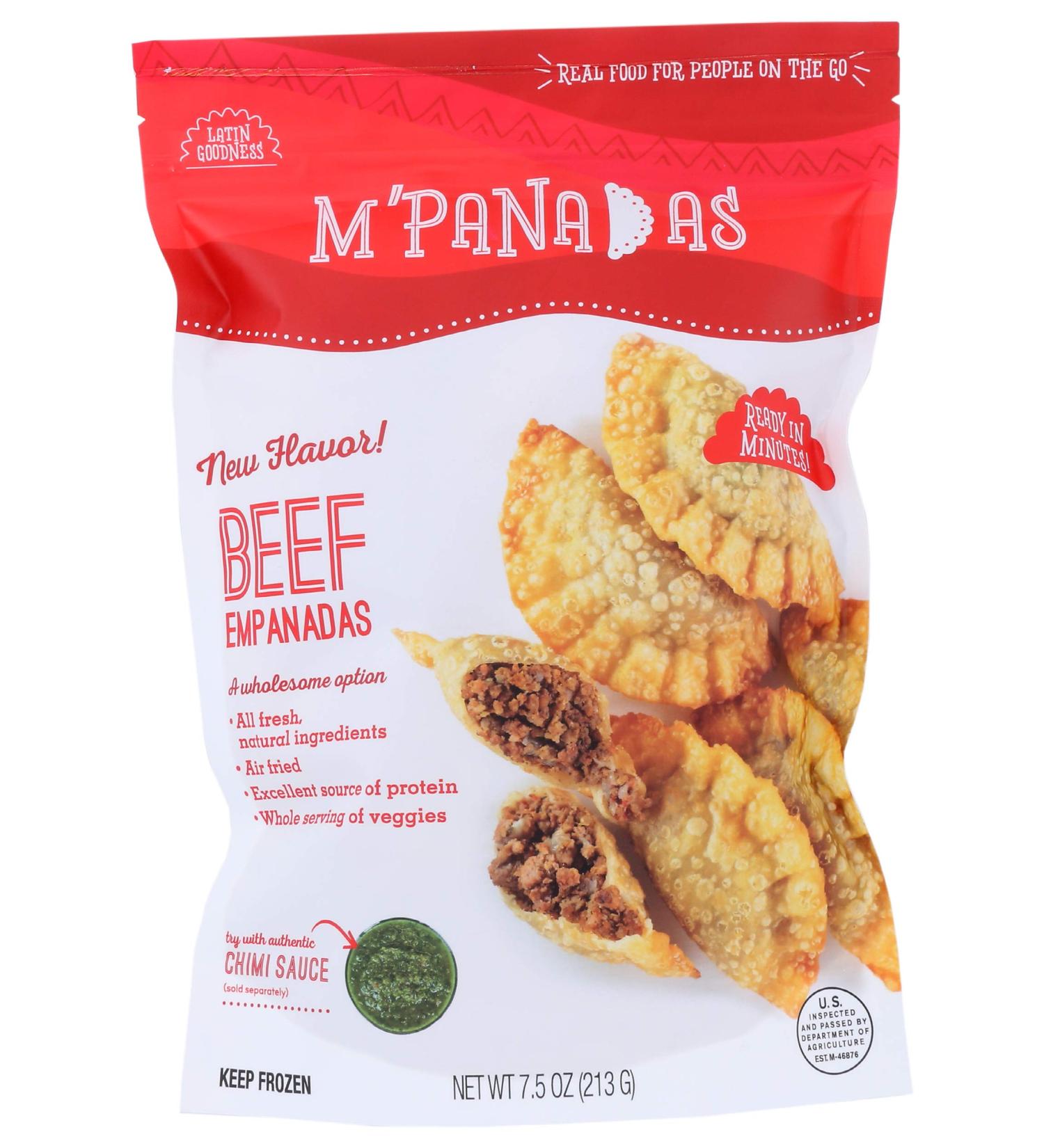 M'PANADAS Beef Empanadas 7.5 OZ - Authentic Argentine Handmade Pastries - Buy Online on GoSupps.com