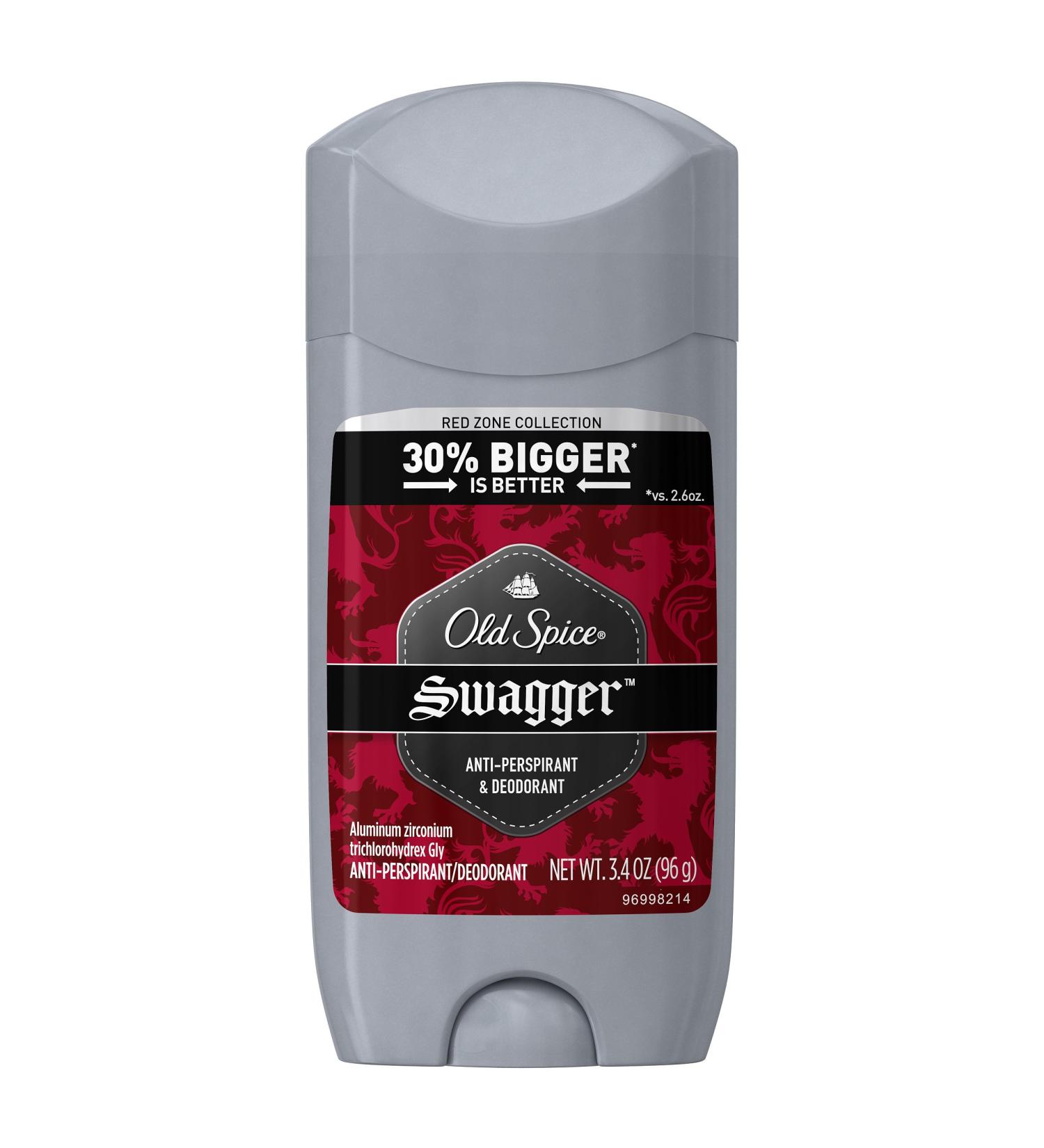 Old Spice Red Zone Swagger Deodorant 3.4 oz - Pack of 1 - Buy Online on GoSupps.com