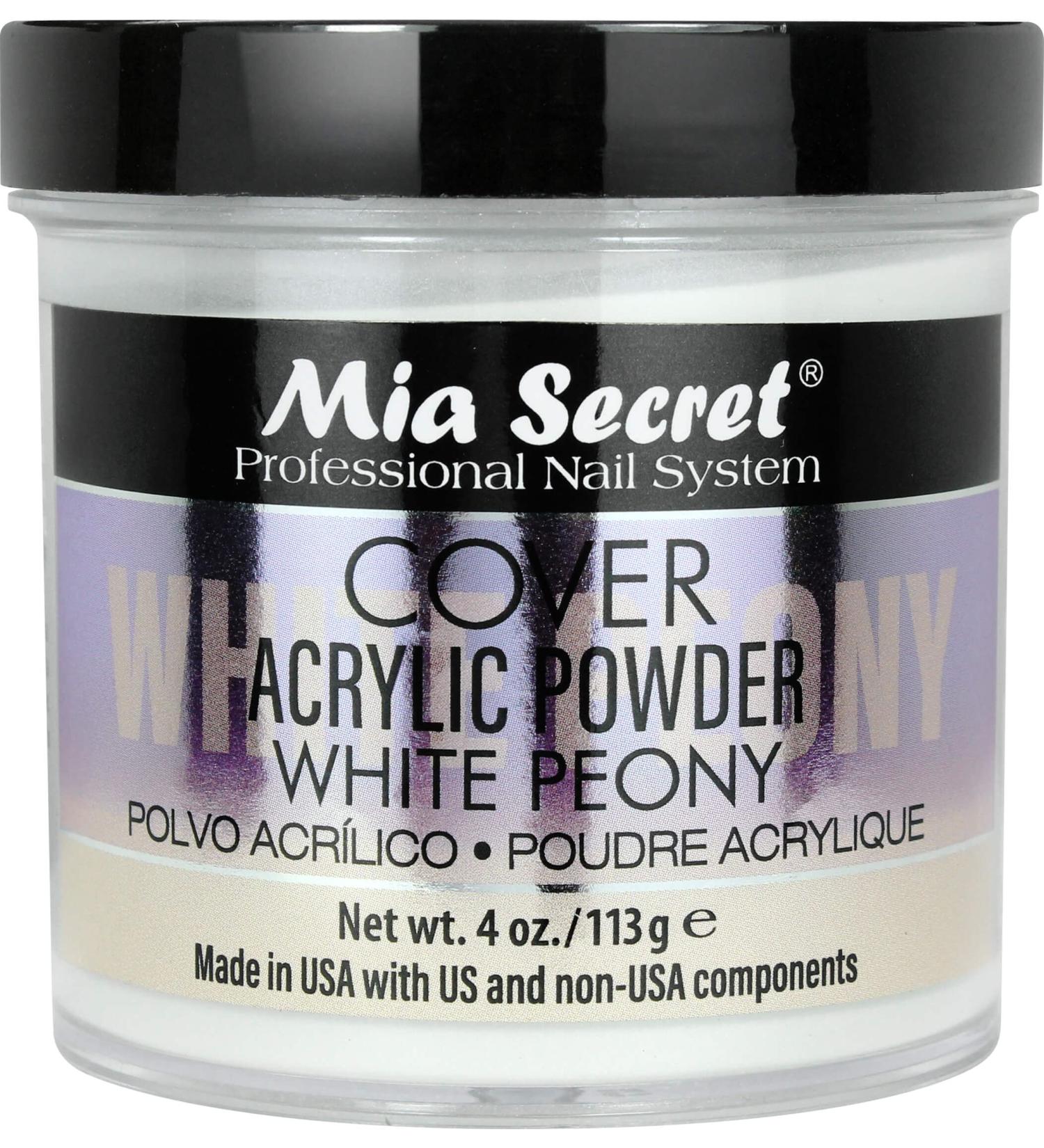 Mia Secret Cover White Peony Acrylic Powder - 4 oz - Buy Online on GoSupps.com
