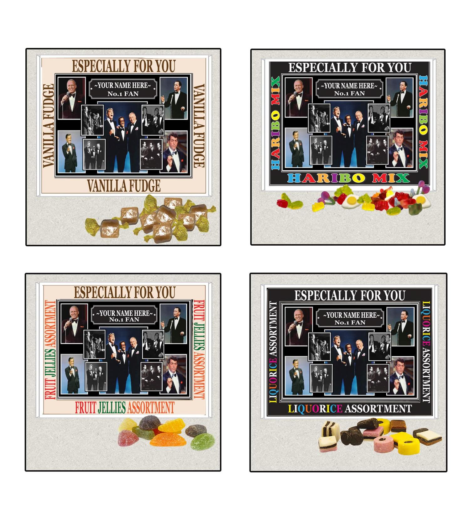 50s Crooners Celebrity Music Icon Personalised Boxed Sweets Gift Present Choice of Sweets - Buy Online on GoSupps.com