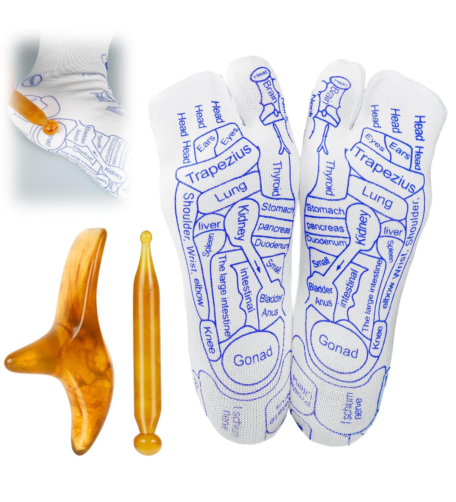Buy Pinyenr Reflexology Socks - Acupressure Foot Massage Socks Small Size (35-39) for Ultimate Relaxation - Buy Online on GoSupps.com