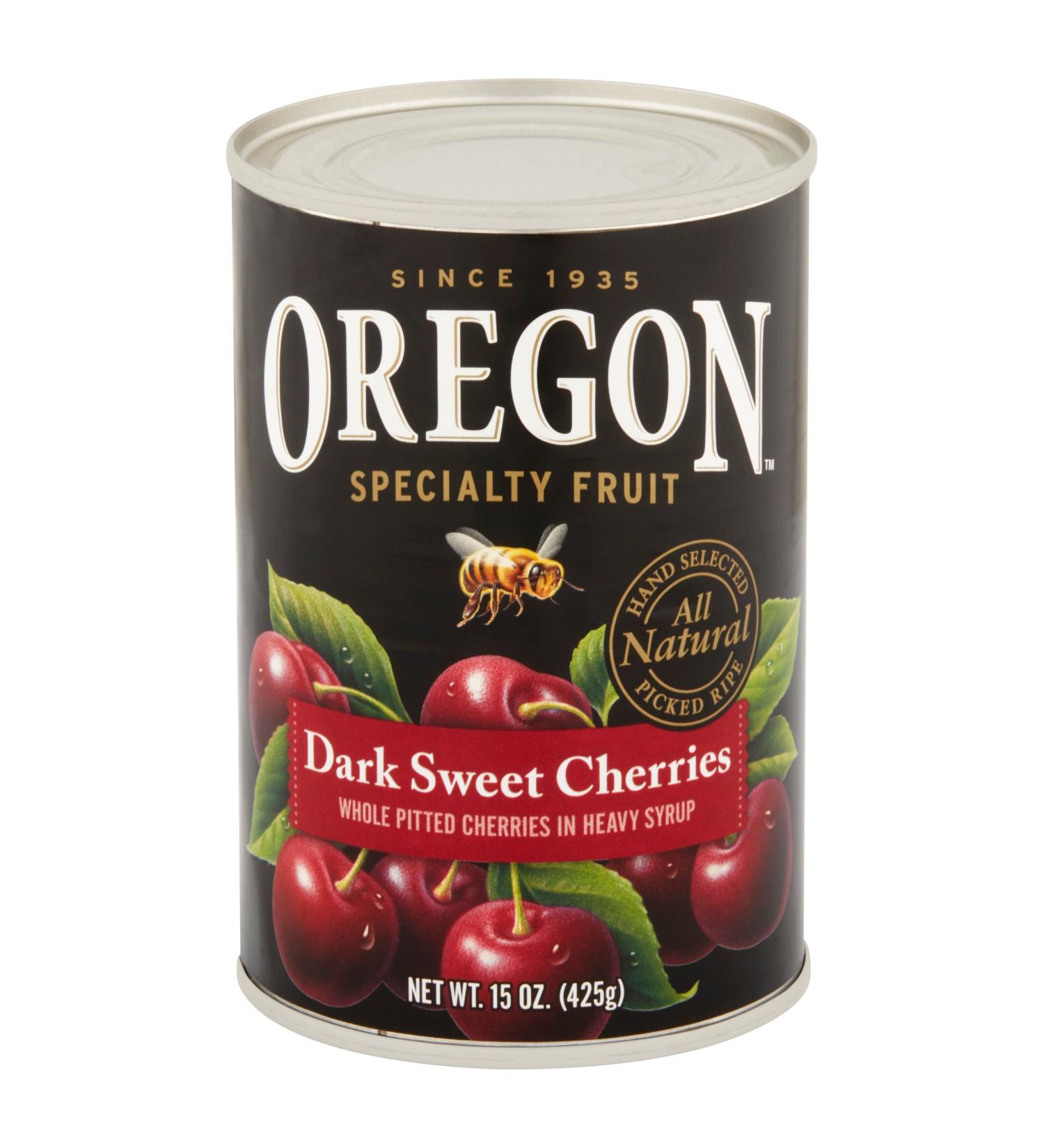 Oregon Fruit Products Pitted Dark Sweet Cherries in Heavy Syrup -- 15 oz (Pack of 2)