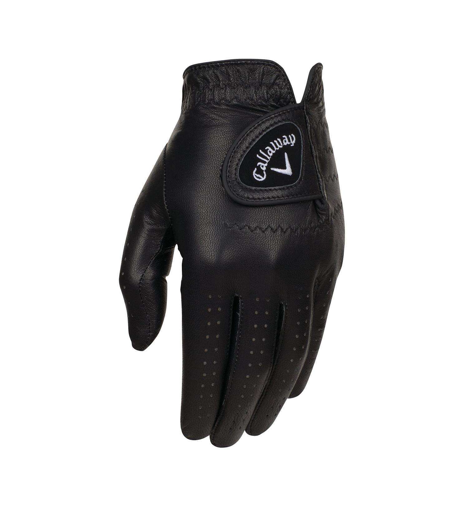 Callaway Men's OptiColor Leather Golf Glove - Black, Large, Left Hand - Buy Online on GoSupps.com