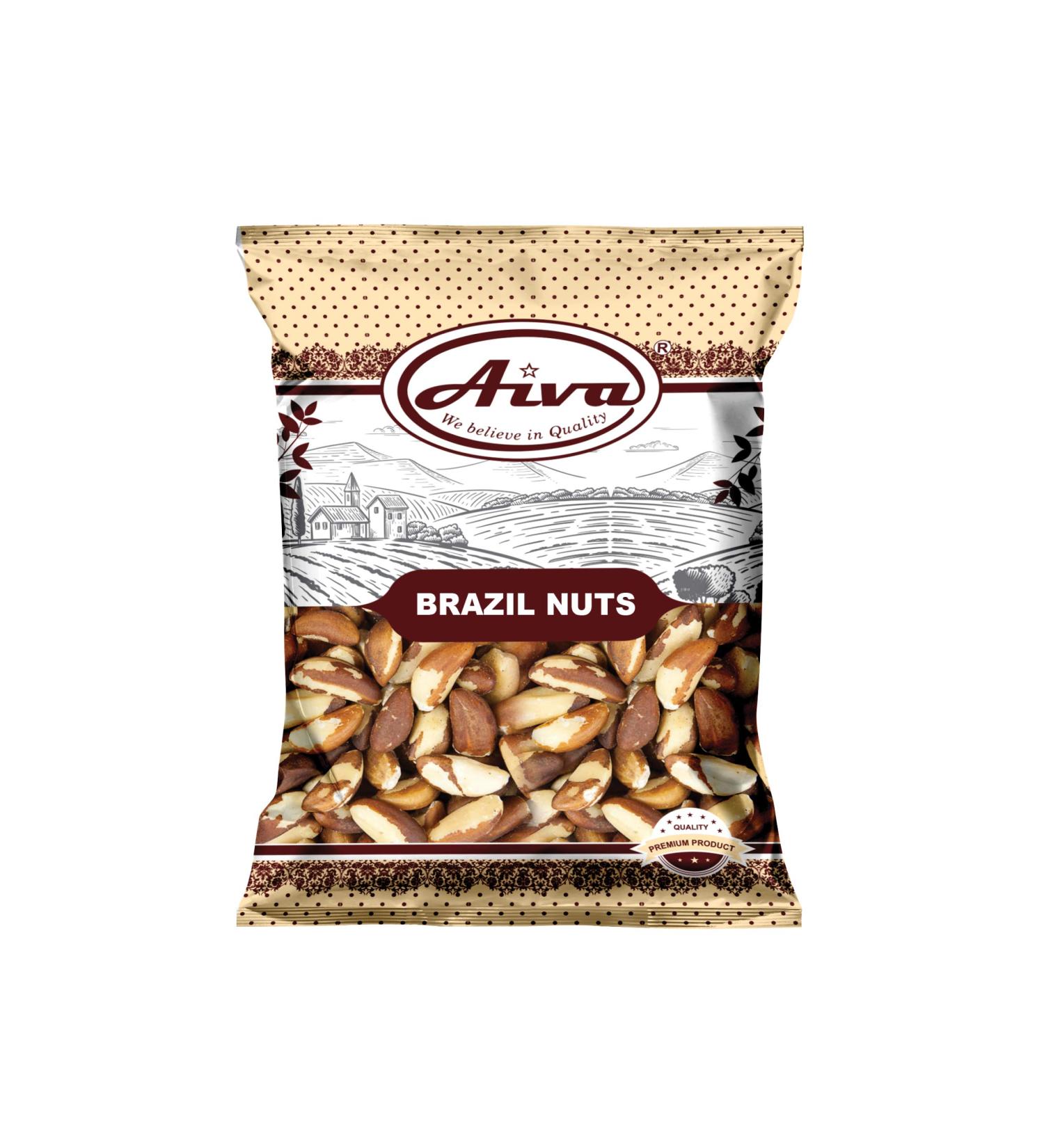 Aiva Raw Brazil Nuts - 2 lbs | Unsalted & Natural | Fresh Harvested - Buy Online on GoSupps.com
