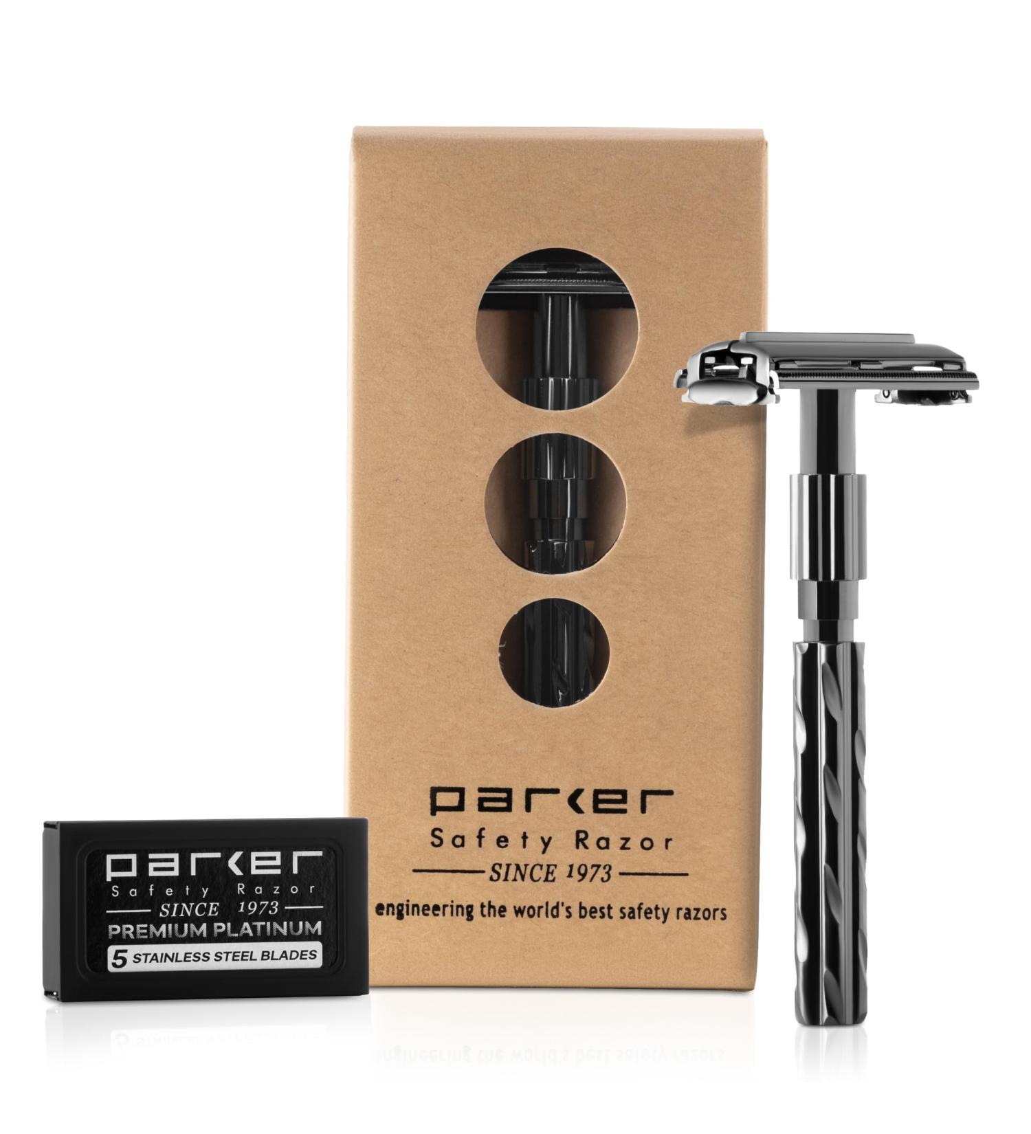 Buy Parker Safety Razor 22R with 5 Blades - Premium Shaving Experience | International Shipping - Buy Online on GoSupps.com