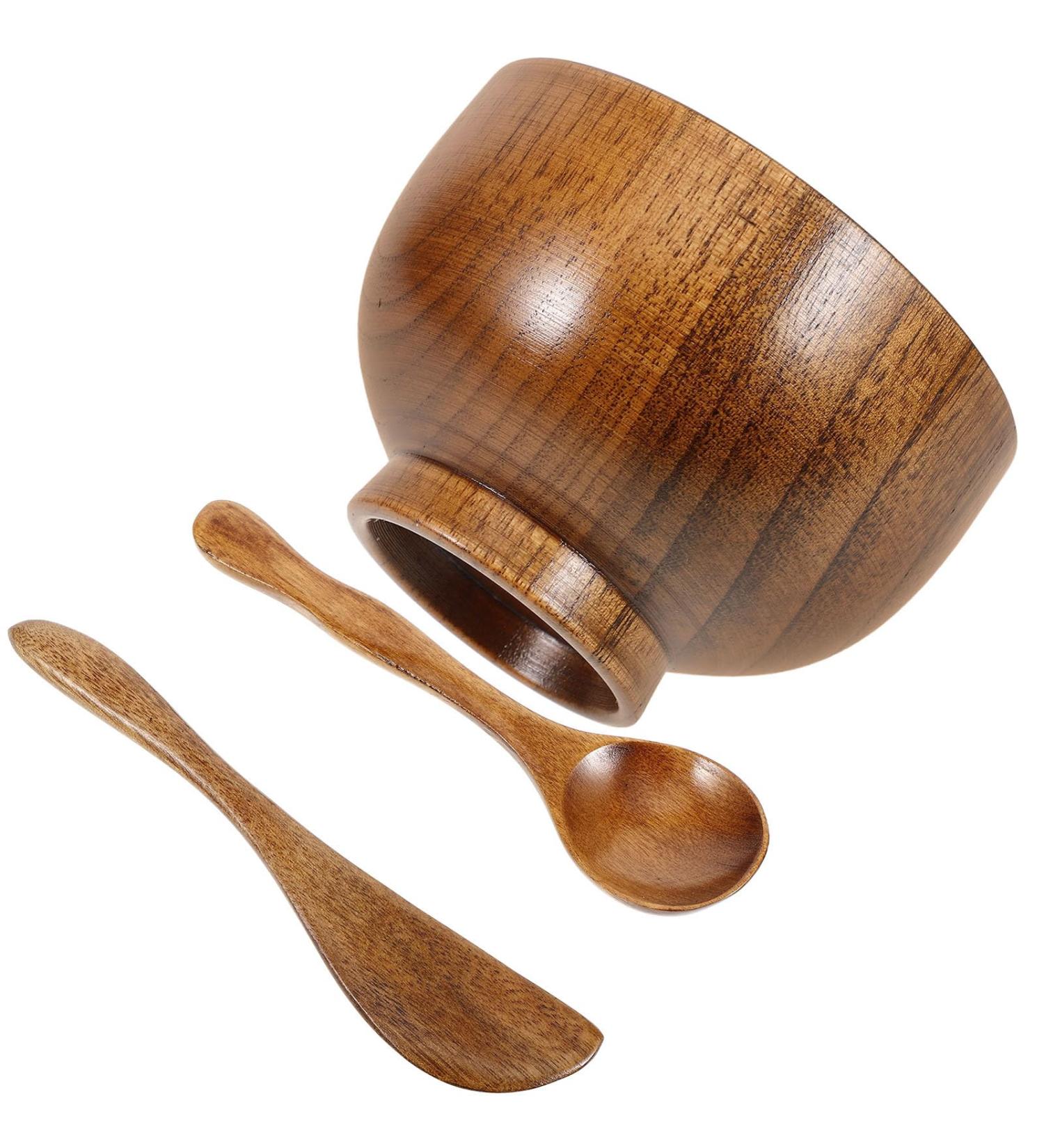 Kit Bol Masque Bois Spatule et Cuill re Ensemble 3 Pi ces pour Pr paration Masque Visage Accessoire Beaut pour Usage Domestique R utilisable - Buy Online on GoSupps.com