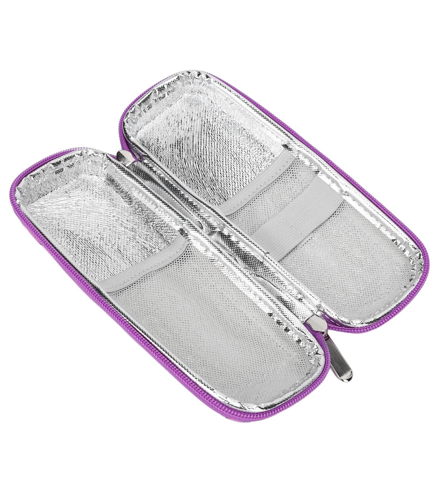 Insulin Cooler Travel Case - Purple | Insulin Cooling Carrying Case with Waterproof Design - Ideal for Travel | Excellent Protection & Good Capacity - Buy Online on GoSupps.com