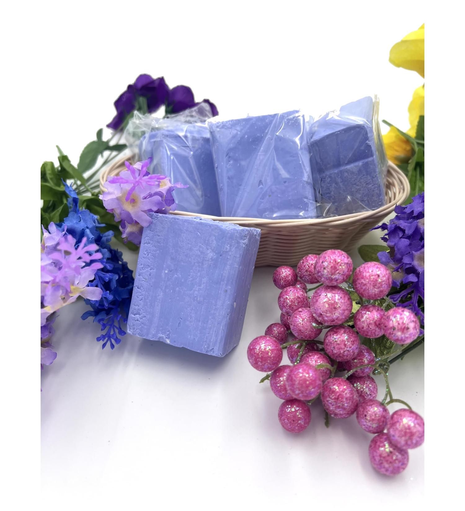 EDMIS Organic Natural Blueberry Soap Set - 4 Handmade Chemical-Free Bar Soaps - Buy Online on GoSupps.com
