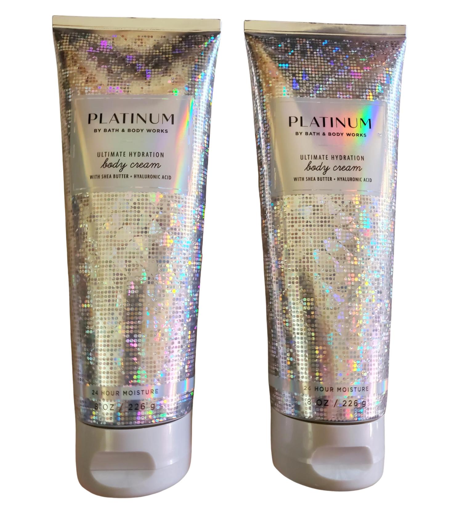 Bath & Body Works Platinum Ultimate Hydration Body Cream 8 Ounces Pack of 2 - Buy Online on GoSupps.com