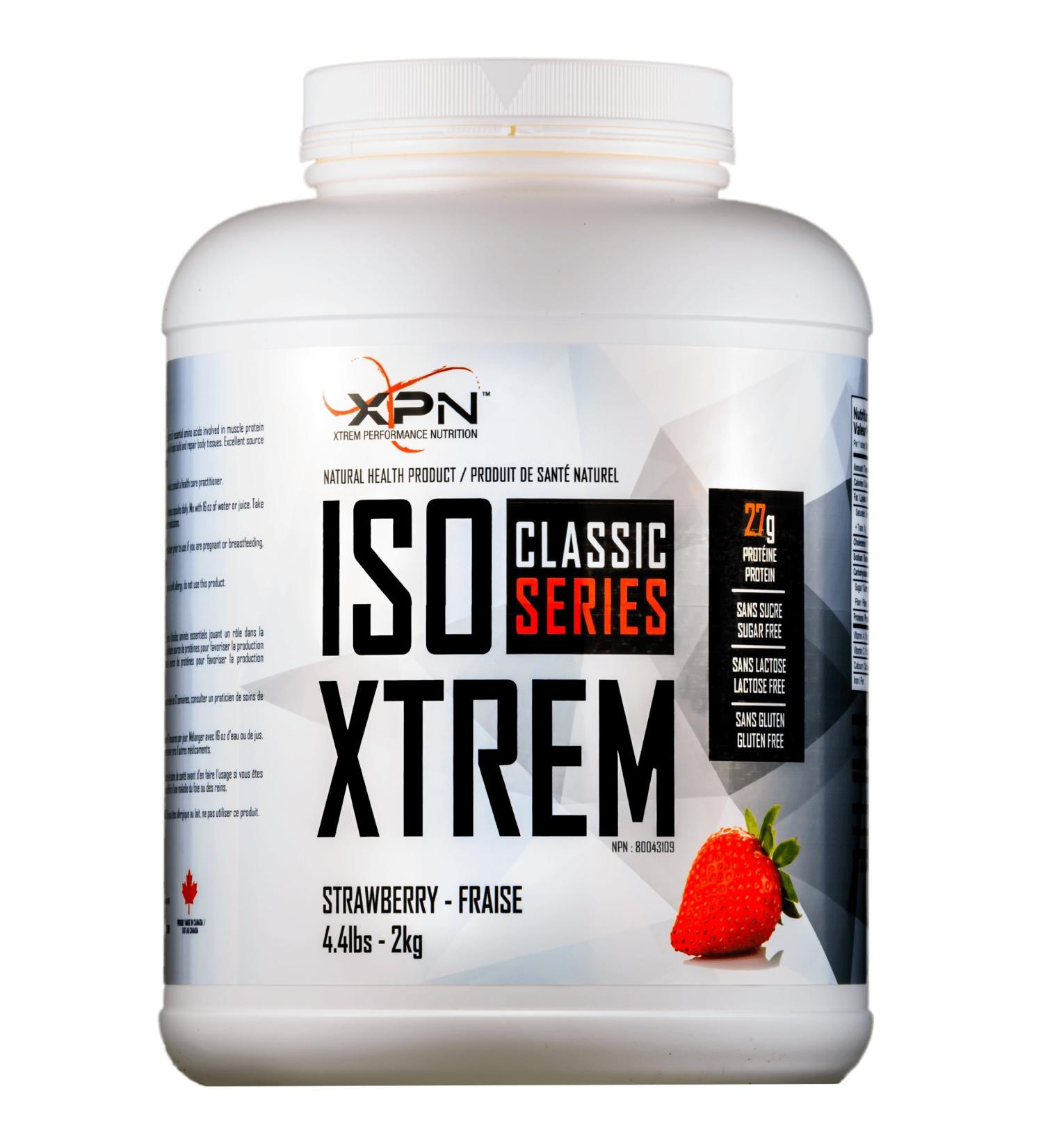 Iso Xtrem | Whey Protein Isolate | XPN (Strawberry 4 4 pound)