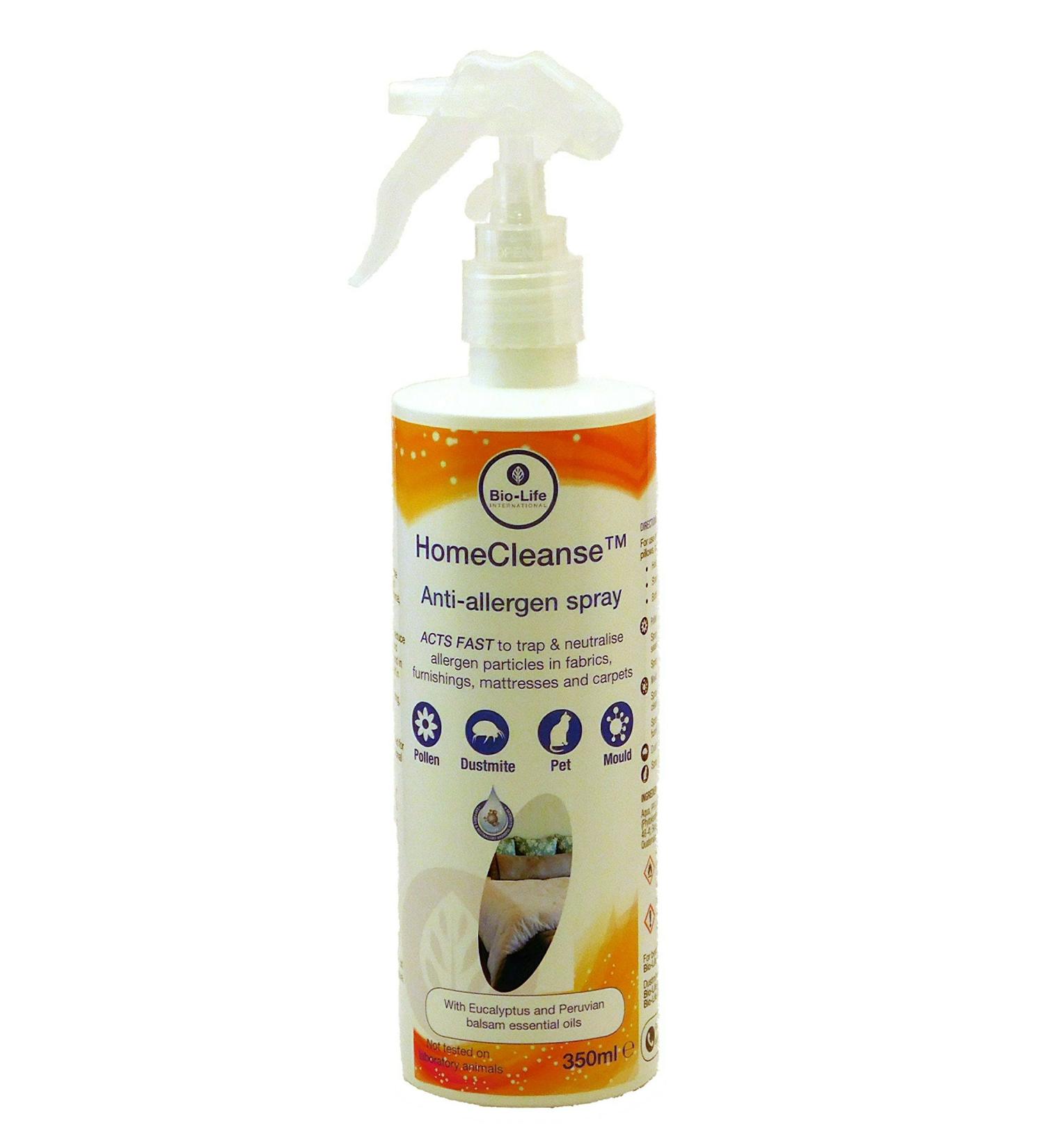 Bio-Life HomeCleanse Spray for Dustmites/Pets and Other Allergens 350 ml (Pack of 1) - Buy Online on GoSupps.com
