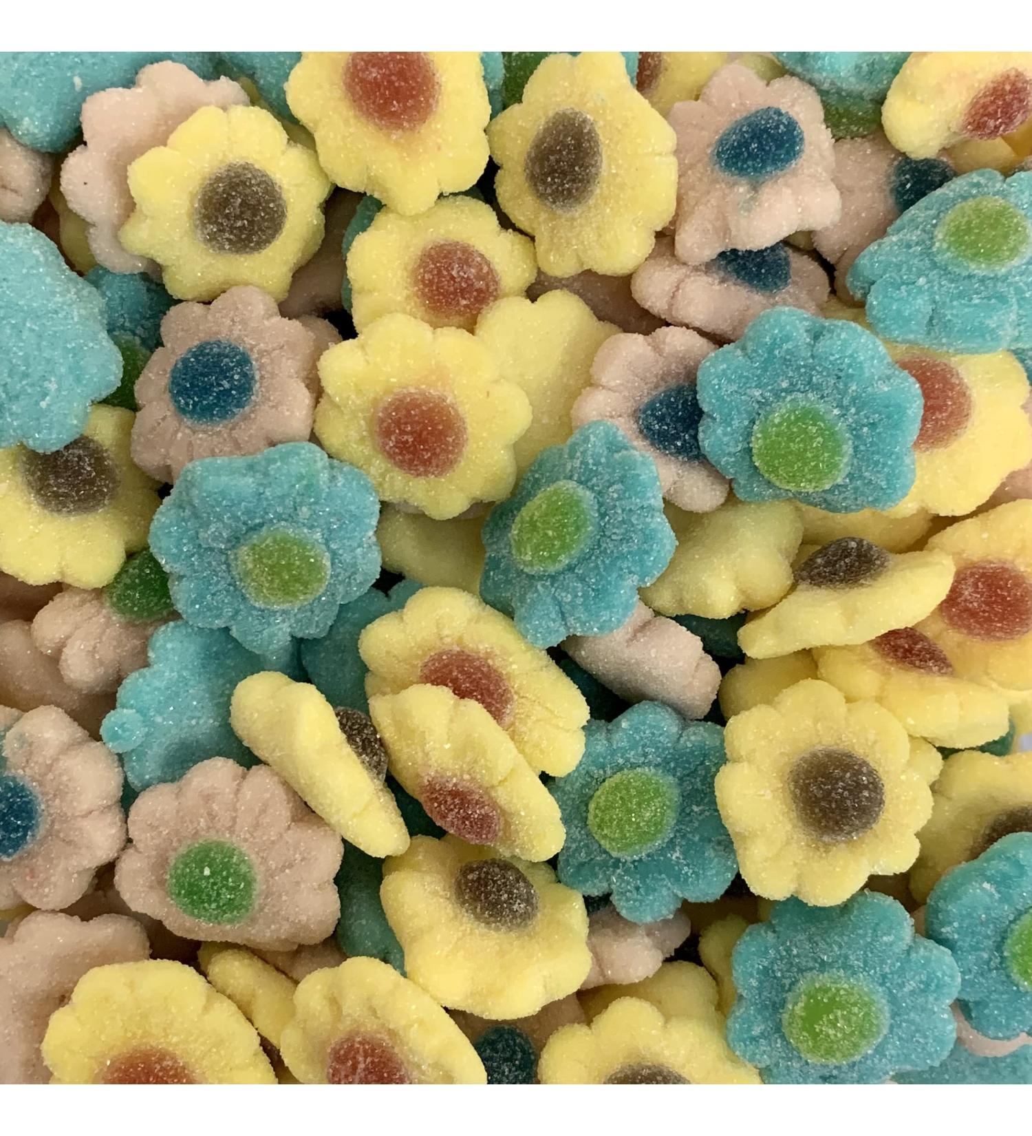 Multicolour Sugared Flowers Victorian Gift Jar by The Gourmet Sweet Company