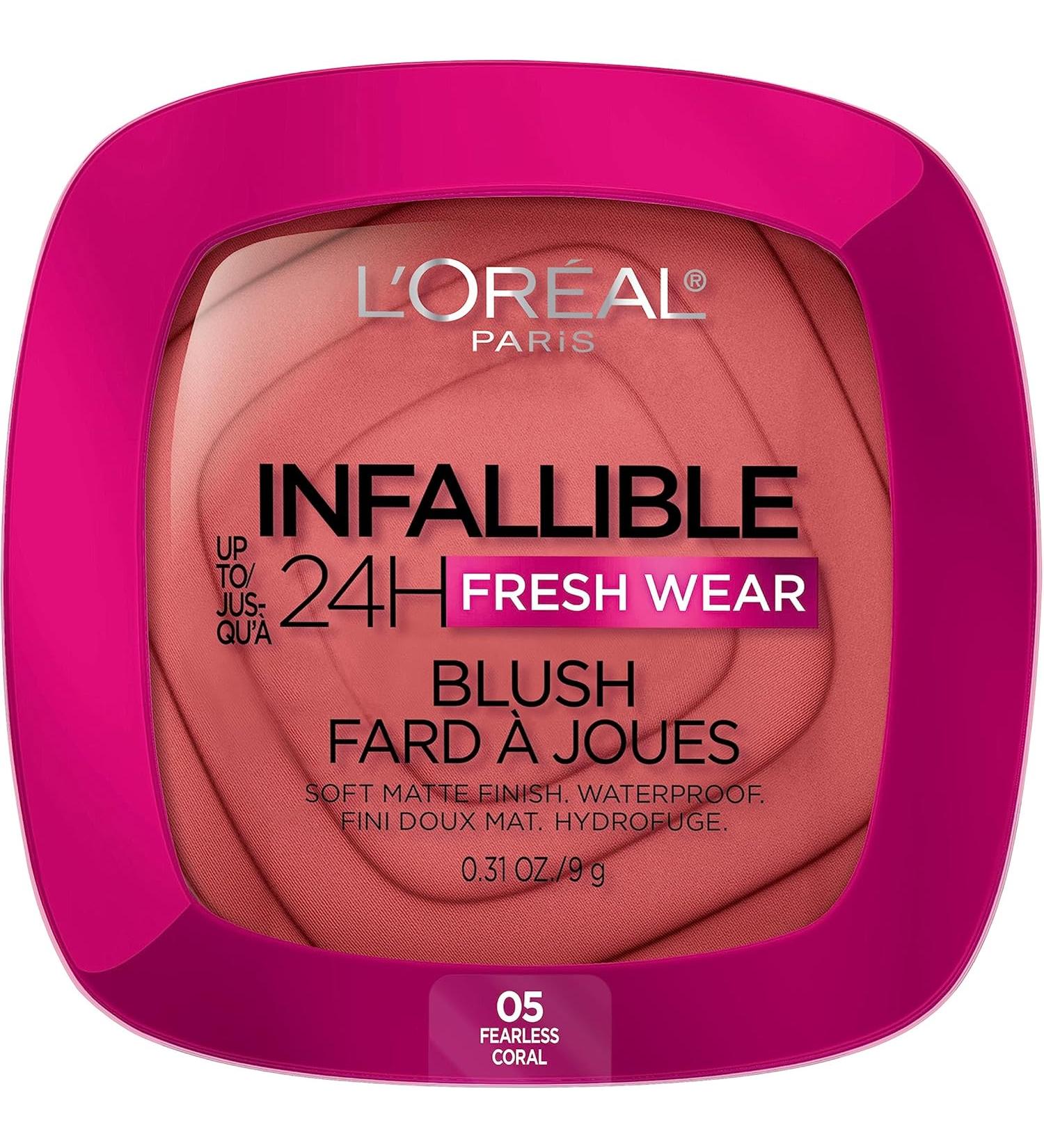 L’Oréal Paris Infallible 24H Freshwear Blush Waterproof & Soft Matte Finish - Fearless Cora - 0.31 Oz - Buy Online on GoSupps.com