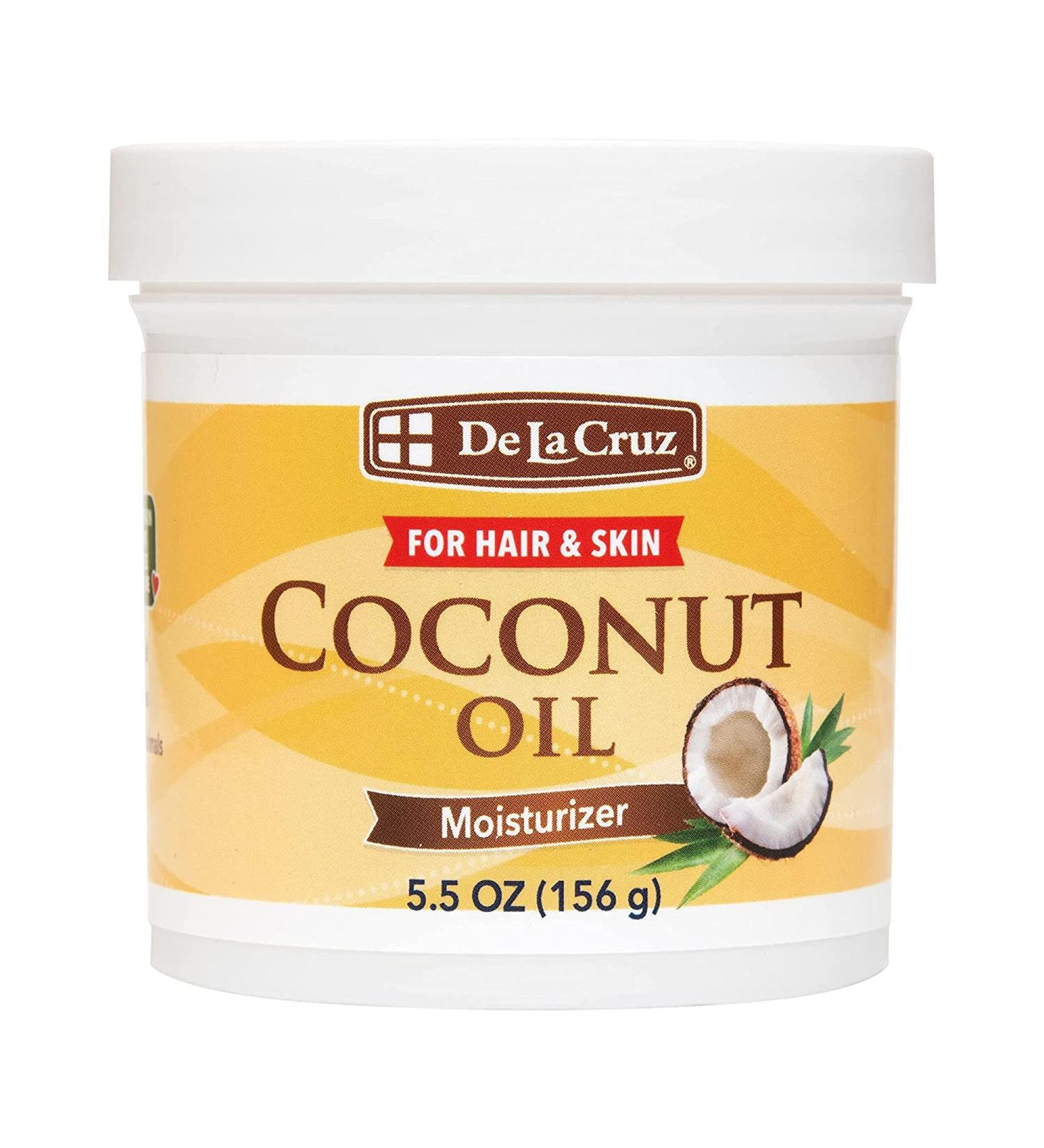 De La Cruz Coconut Oil - Natural Moisturizer for Skin and Hair - 5.5 oz Jumbo Jar - Buy Online on GoSupps.com