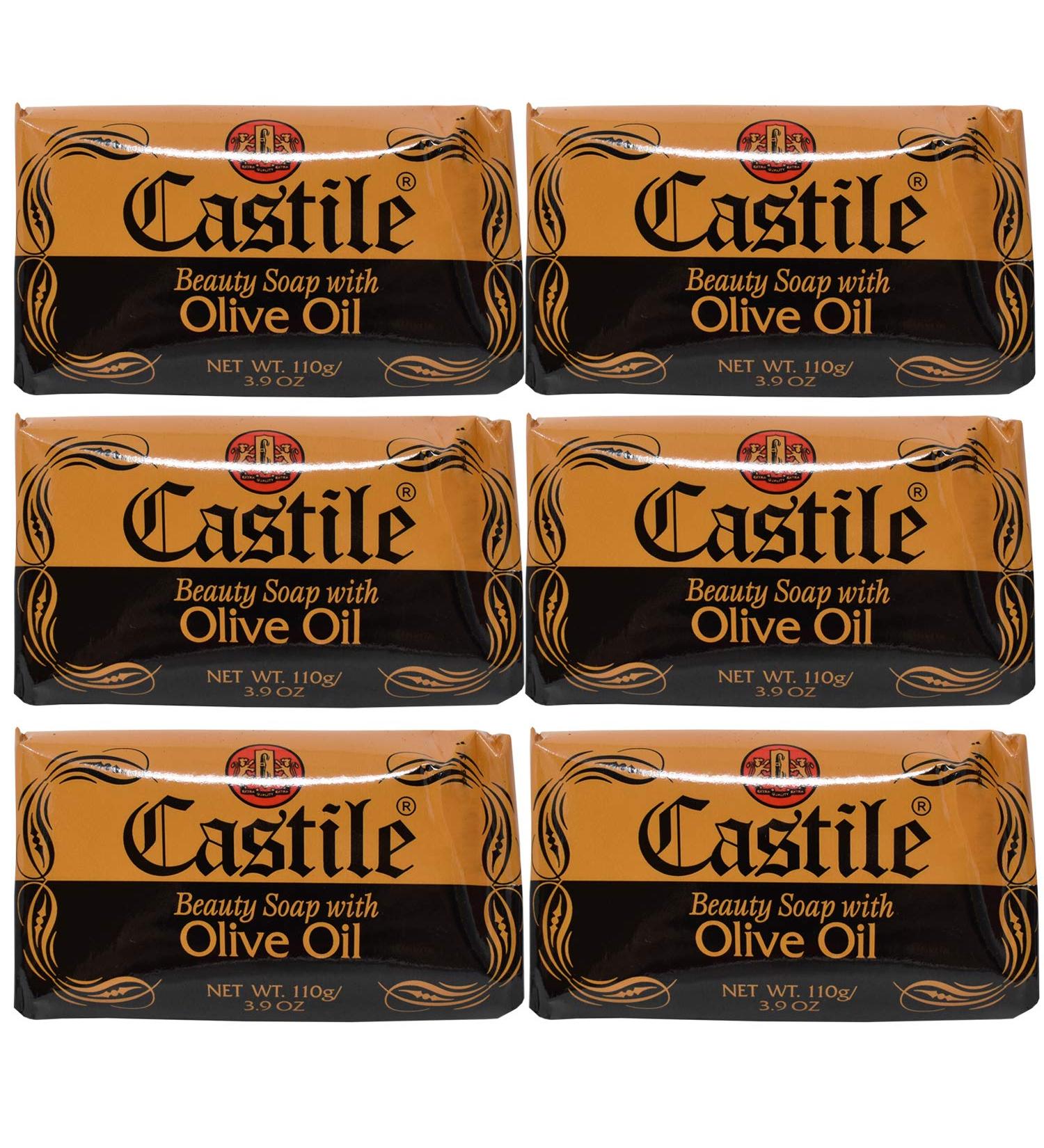 Castile Beauty Soap with Olive Oil 3.9 oz (6 Pack) - Natural & Moisturizing - Buy Online on GoSupps.com