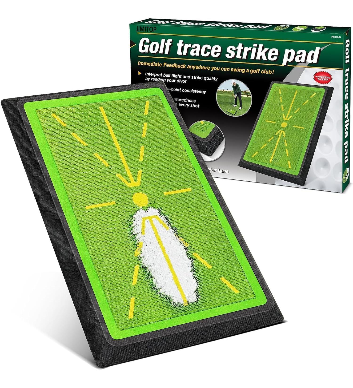 JIMITOP Golf Swing Mat 12 * 17 INCH Widen Divot Board Swing Path for Golf Training Golf Indoor Practice - Green - Buy Online on GoSupps.com