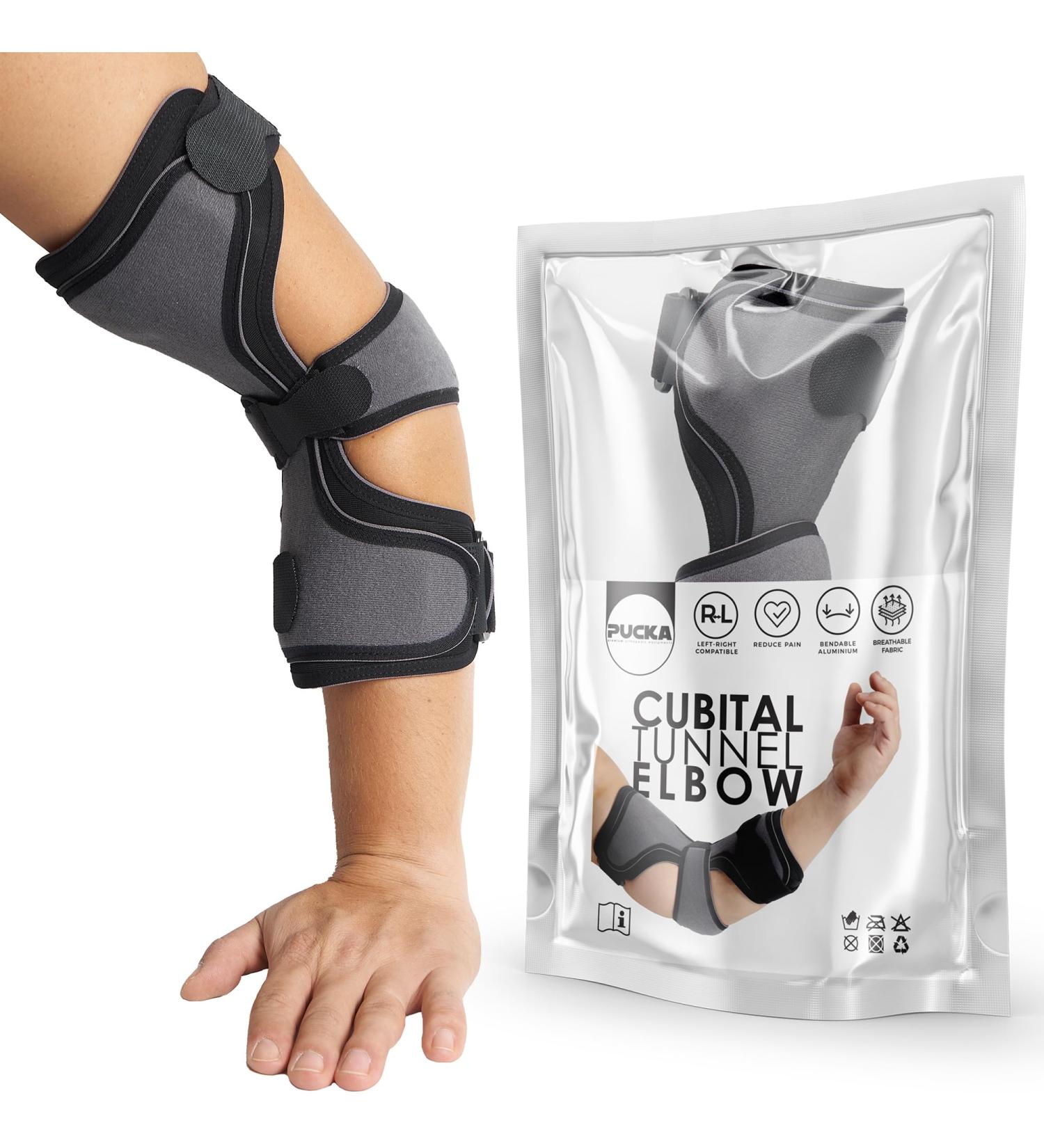 Buy Pucka Elbow Orthosis for Cubital Tunnel Syndrome - Adjustable Night Support for Men & Women STD-1 (S-M) - Buy Online on GoSupps.com