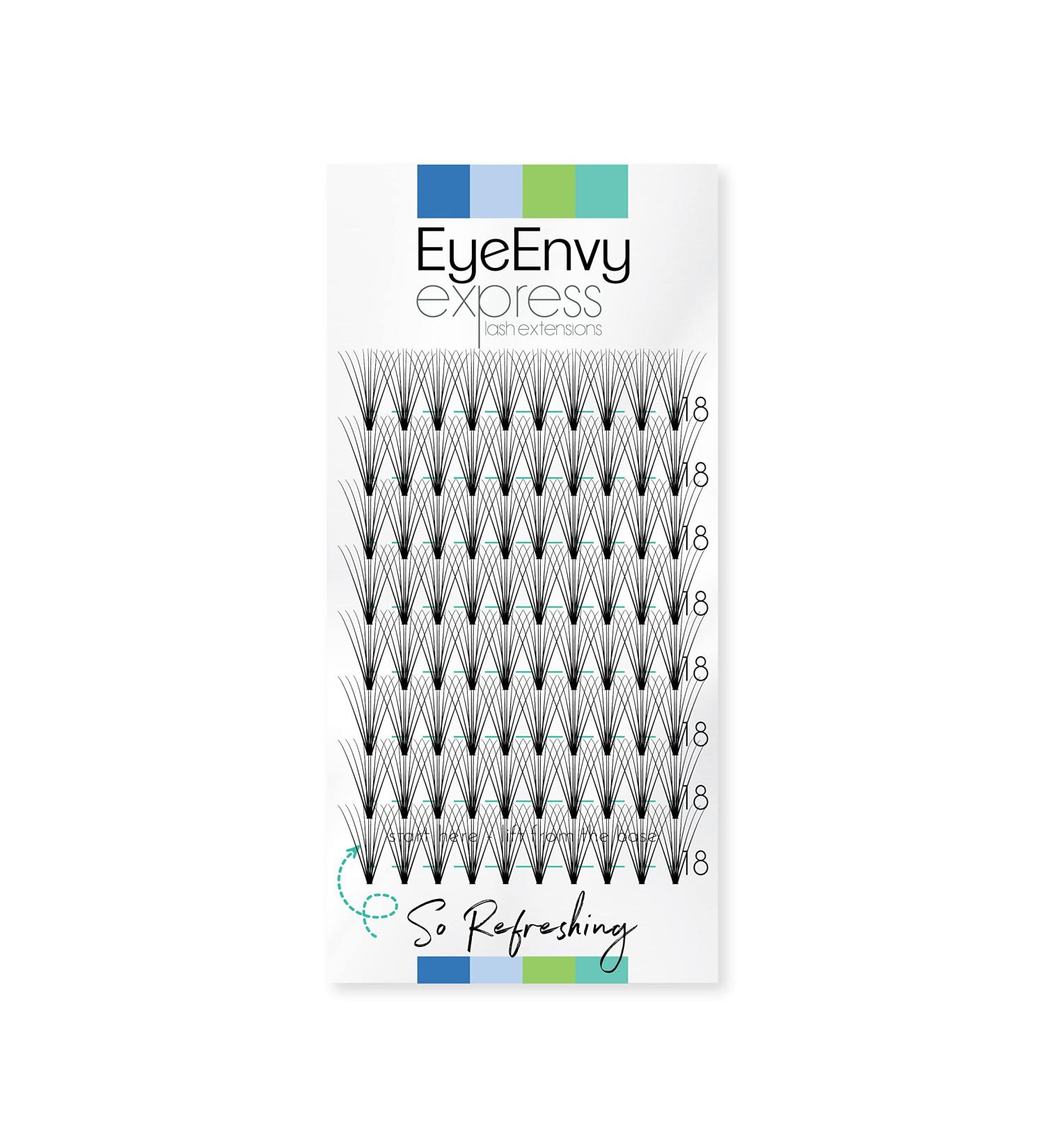 EyeEnvy Express Lash Extensions So Refreshing Faux Mink Individual Cluster Eyelashes - 18mm - Buy Online on GoSupps.com