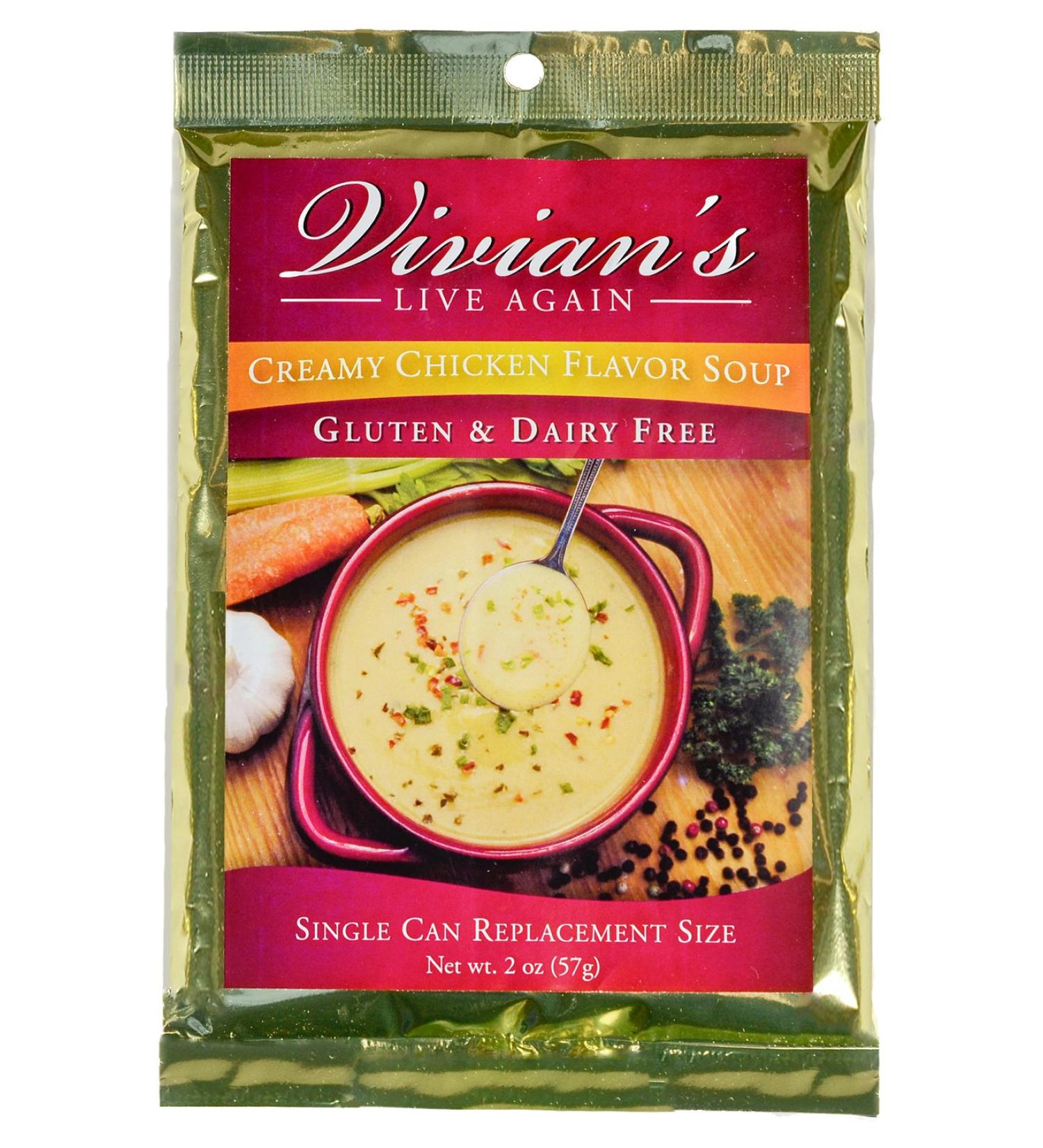 Gluten Free Cream of Chicken Soup & Gravy Mix- Dairy Free  Shelf Stable  Powdered Mix by Vivian's Live Again - Buy Online on GoSupps.com