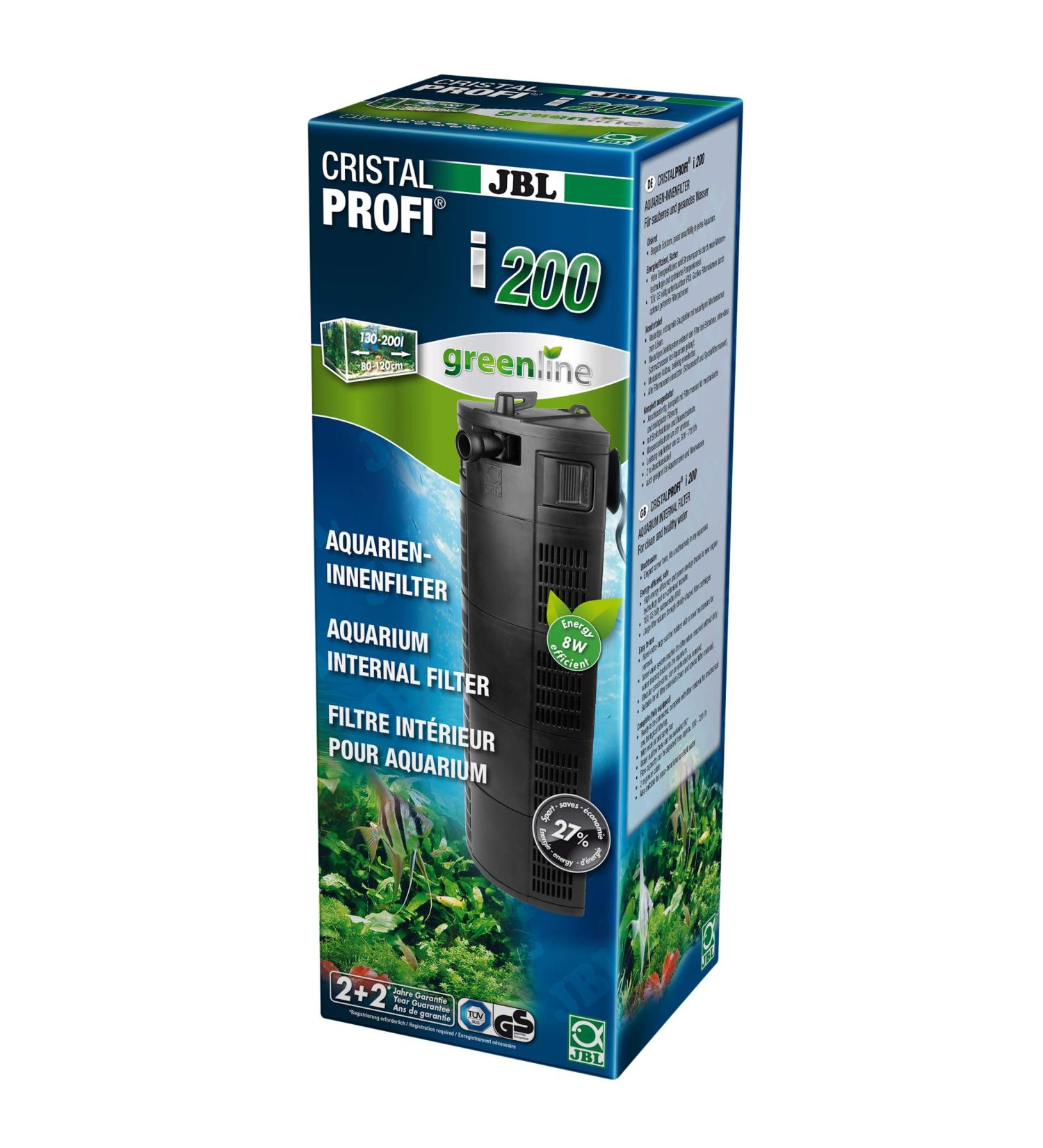 JBL CristalProf I200 Greenline Filter for 130-200L Aquariums | Energy-Efficient Internal Filter | Ideal Aquarium Filter Solution - Buy Online on GoSupps.com