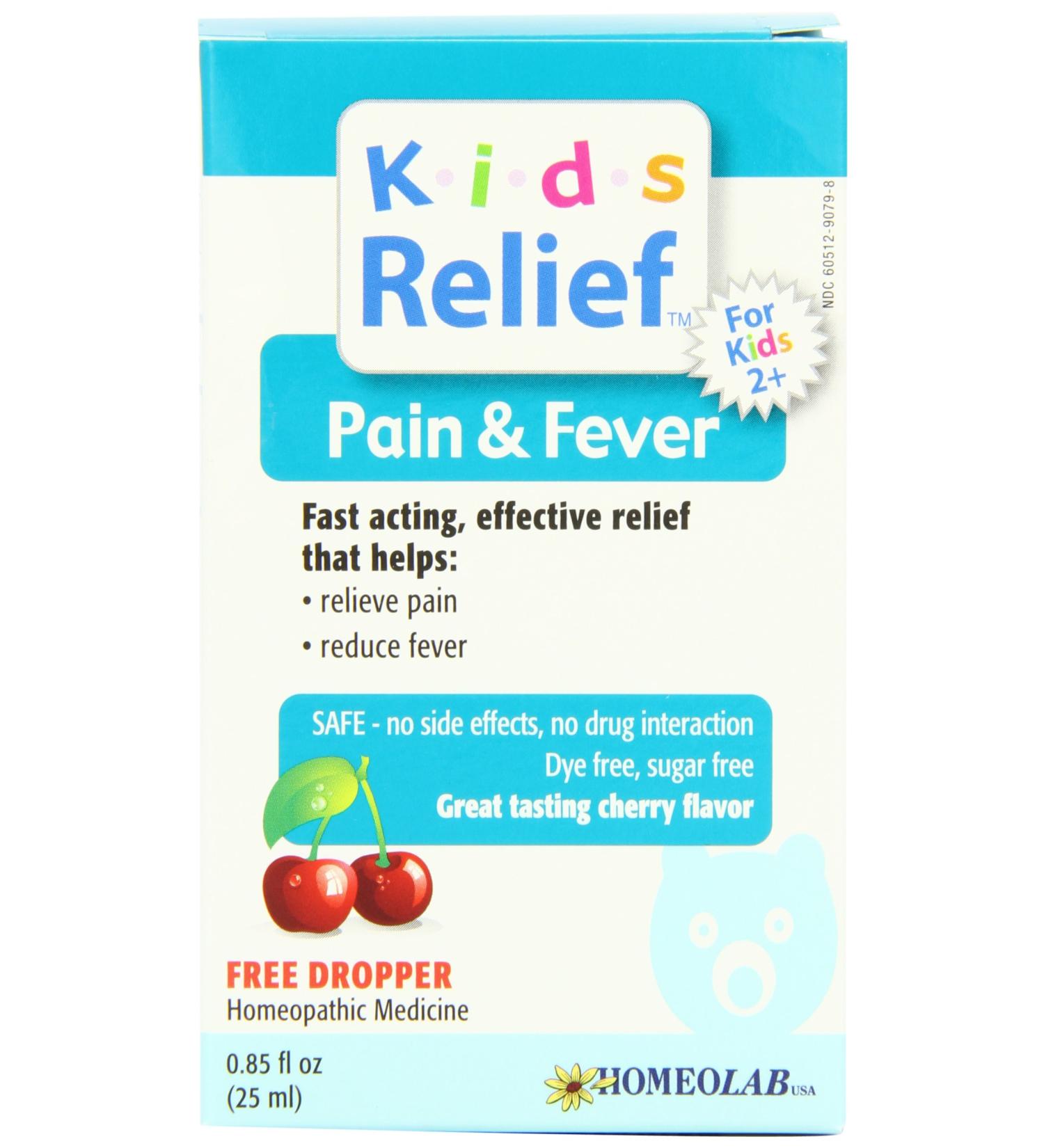 Kids Relief Pain and Fever Oral Solution 2oz - Pack of 2 | Fast-Acting Relief for Children - Buy Online on GoSupps.com