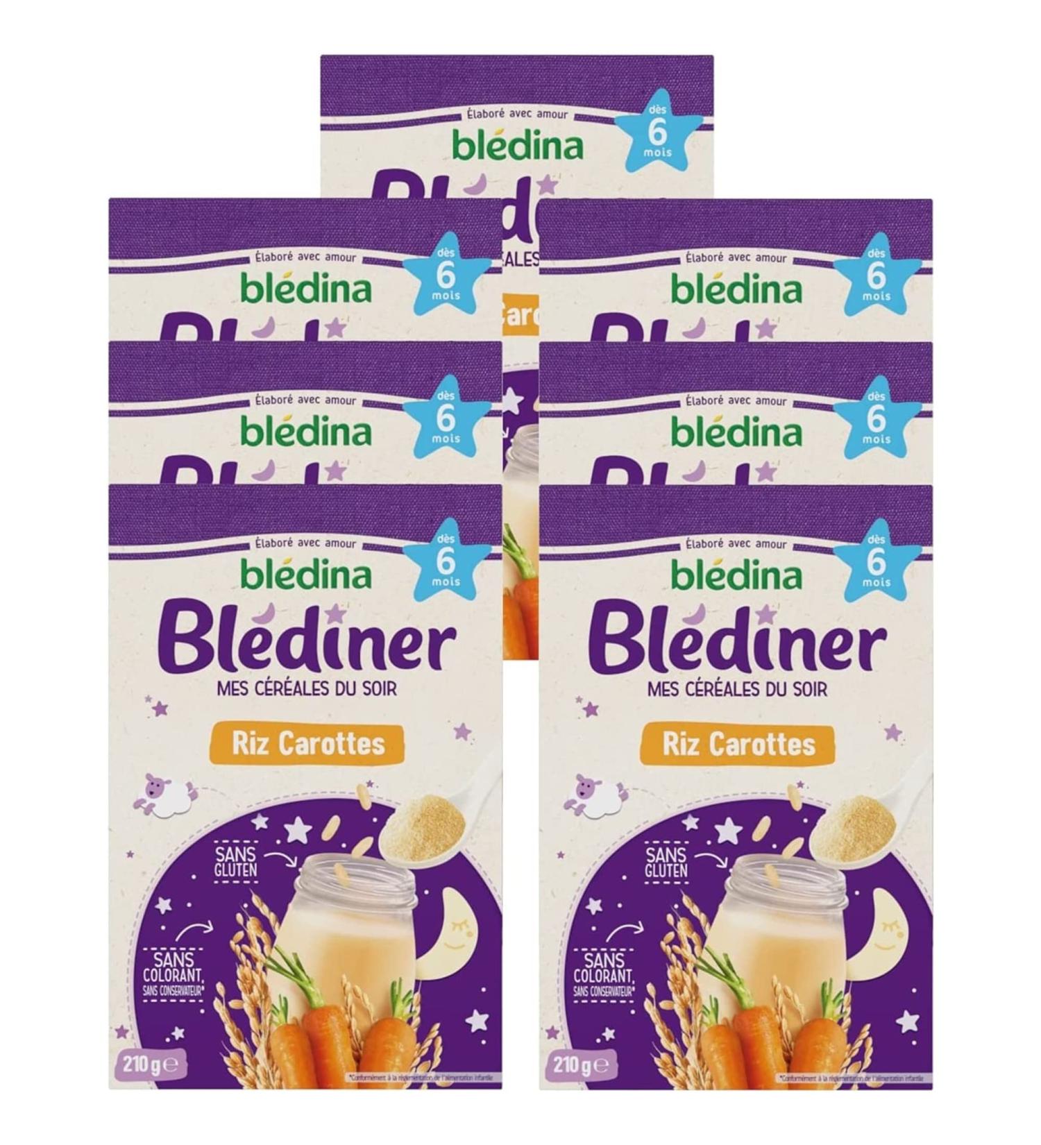 Bl dina Bl d ner C r ales b b Repas du Soir d s 6 Mois Riz Carottes 210g (Packx7) Riz Carotte - Buy Online on GoSupps.com