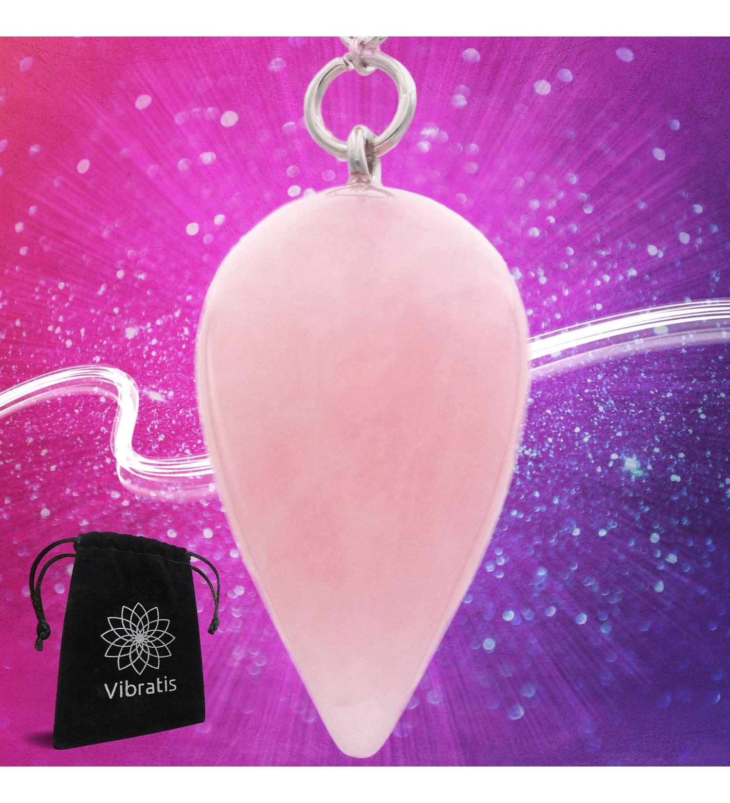 Shop Rose Quartz Divination Pendulum for Radiesthesia | Crystal Healing Tool - Buy Online on GoSupps.com