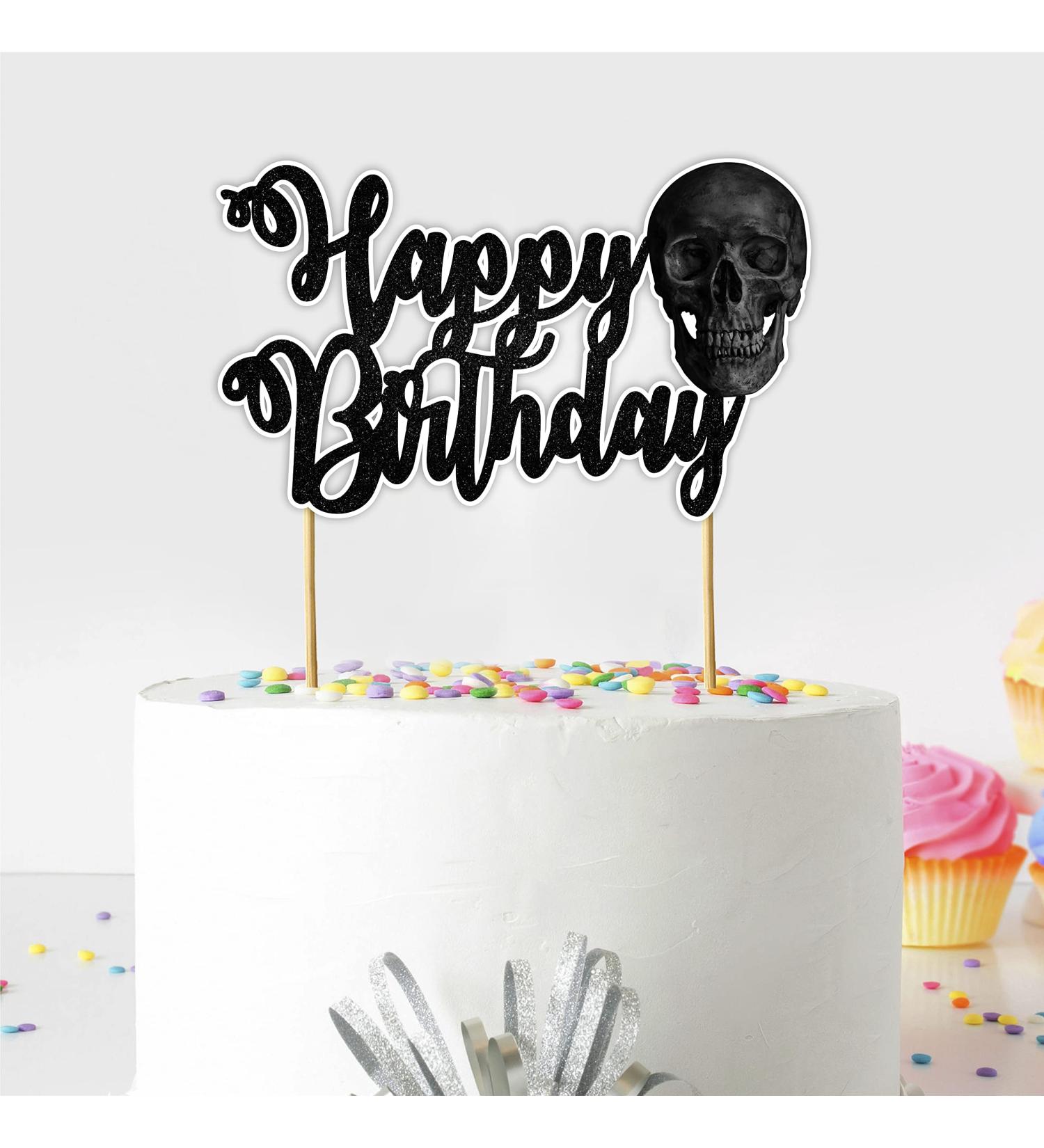 Seyal Skul Happy Birthday Cake Topper - Buy Online on GoSupps.com