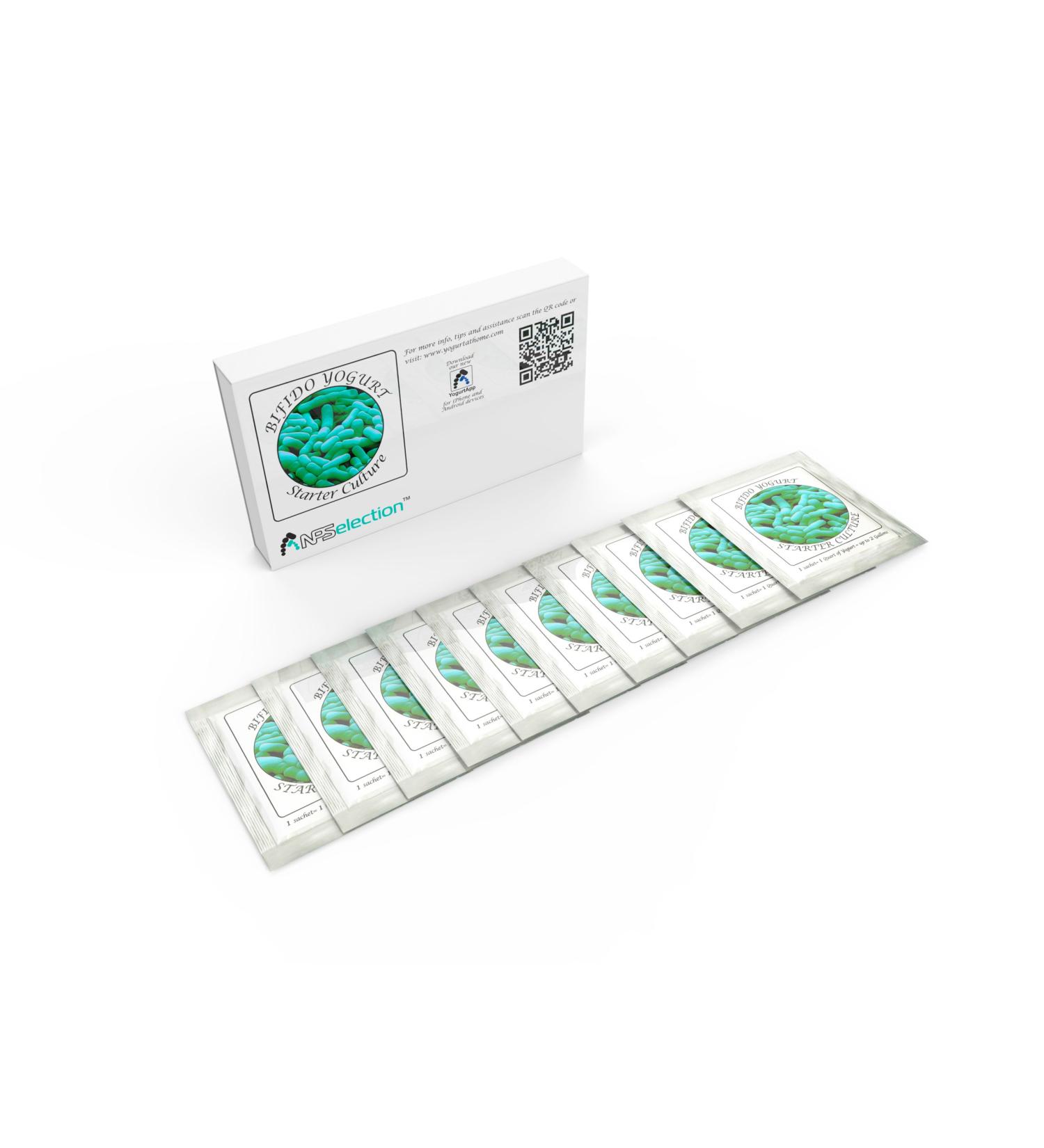 Yogurt Starter Cultures - Pack of 10 Freeze-dried Bifido Yogurt Sachets for Homemade Yogurt - 10 Count - Buy Online on GoSupps.com