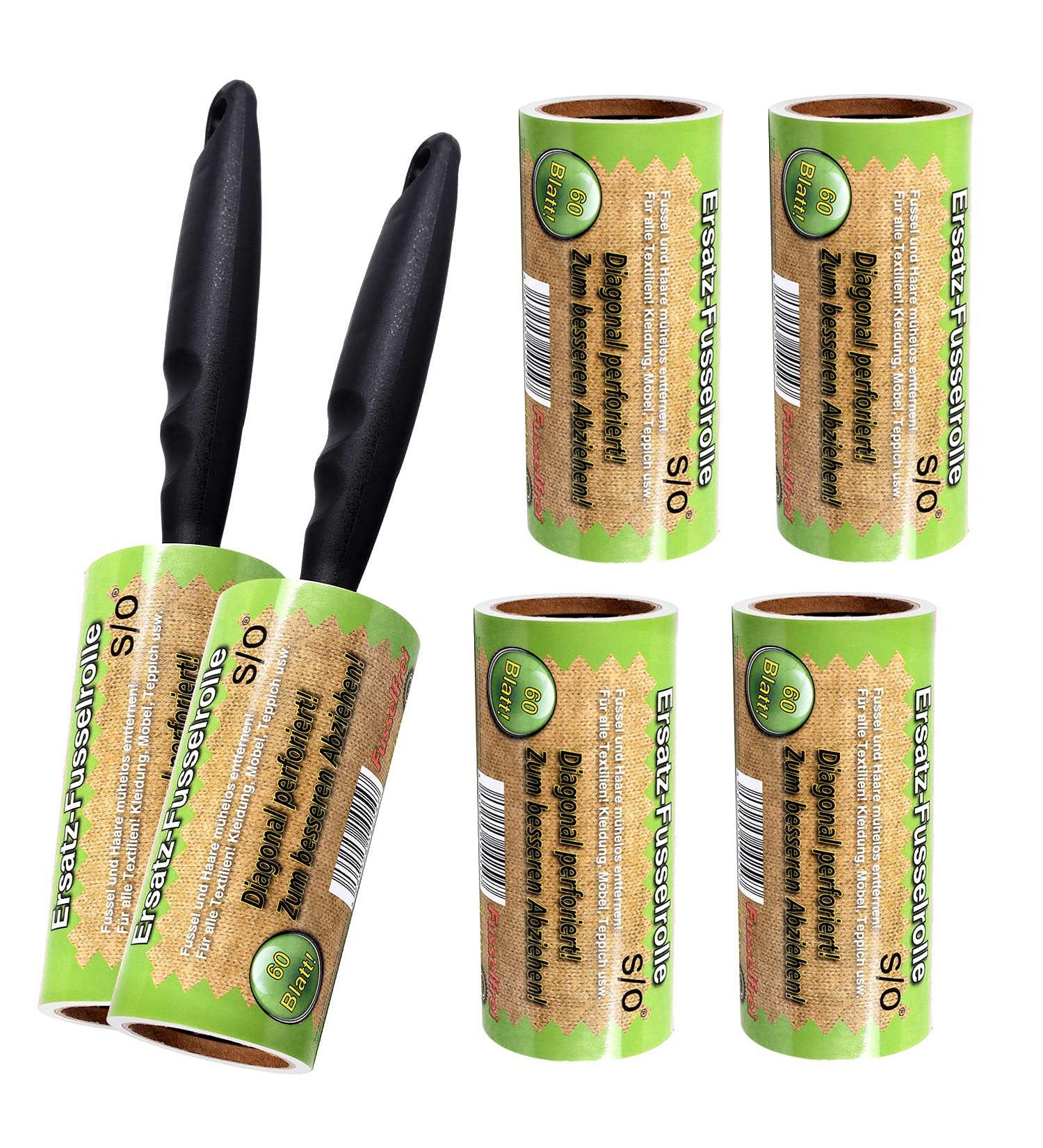 Schramm 6-Piece Lint Roller Set - 2 Rollers with 6 Rolls of 60 Sheets Each - Ultimate Lint and Dirt Remover for Pet Hair and Dust - Buy Online on GoSupps.com