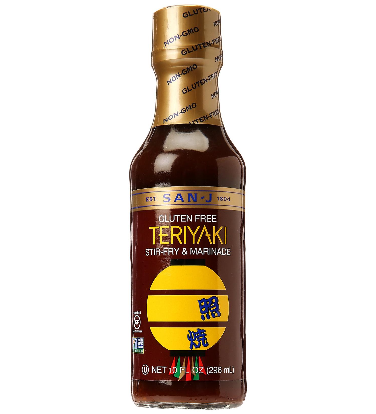 San-J Gluten Free Teriyaki Sauce 10 oz - Authentic Asian Flavors | Shop Now - Buy Online on GoSupps.com