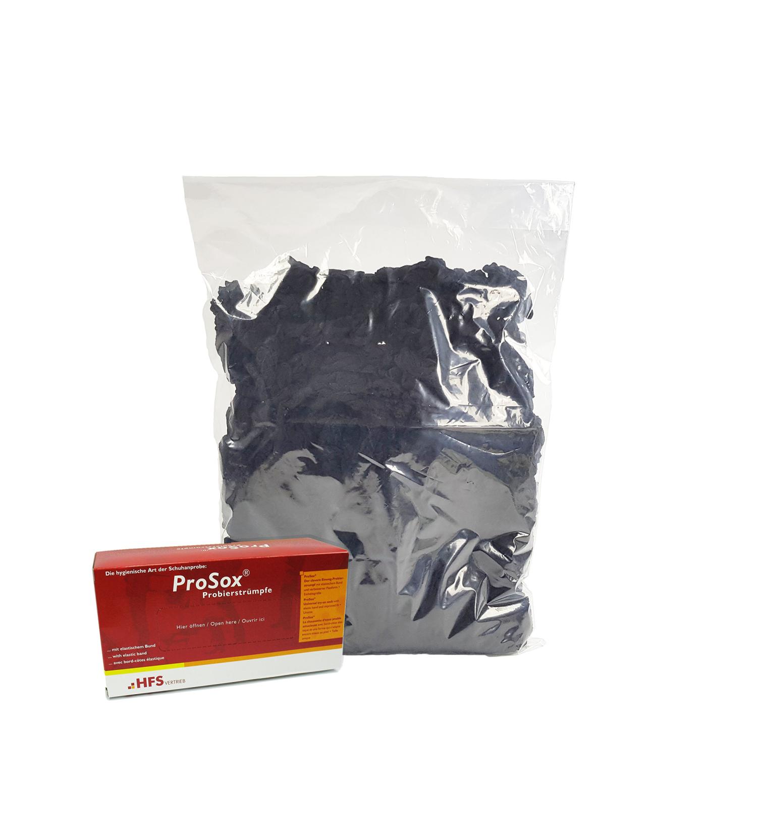 Kunststofftechnik Vlotho ProSox Trial Socks Refill Bag - 10DEN Black - 500 Pieces + Free Dispenser Box | International Shipping Available - Buy Online on GoSupps.com