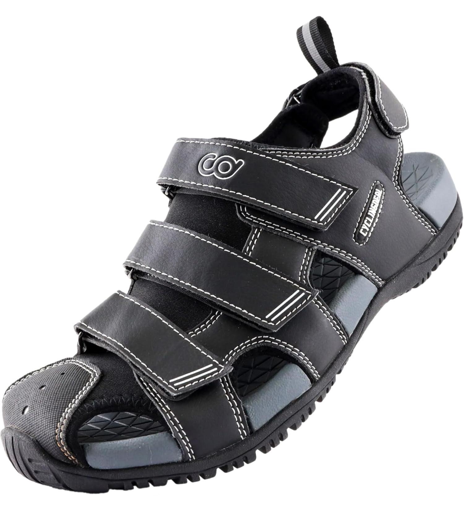 CyclingDeal Unisex Bike Sandals Great for Men & Women - US Men 6-7; Women 7.5-8.5 - Black - Buy Online on GoSupps.com