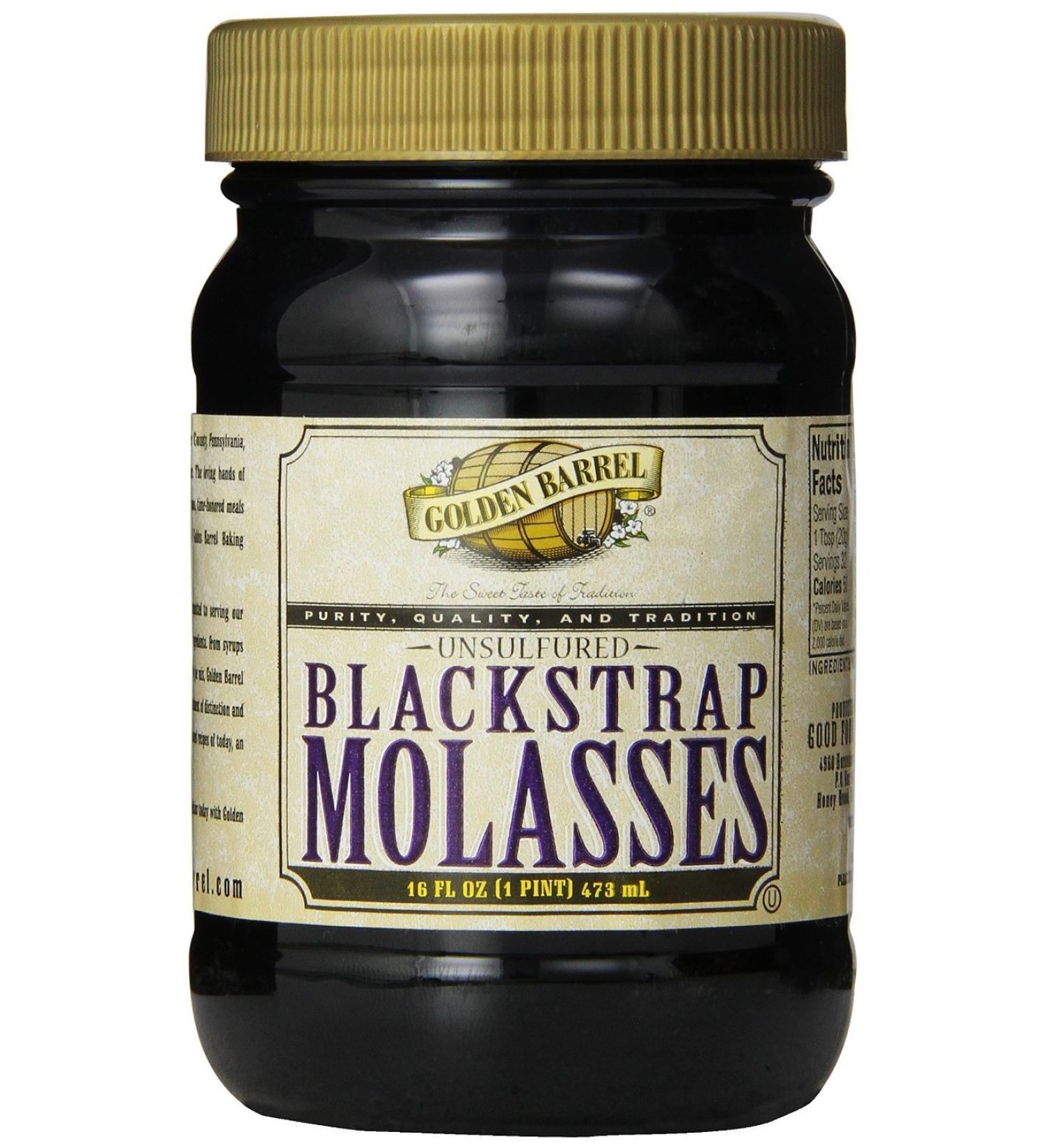 Golden Barrel Blackstrap Molasses, 16 Oz. Wide Mouth (2-16 Fl. Oz. Wide Mouth)