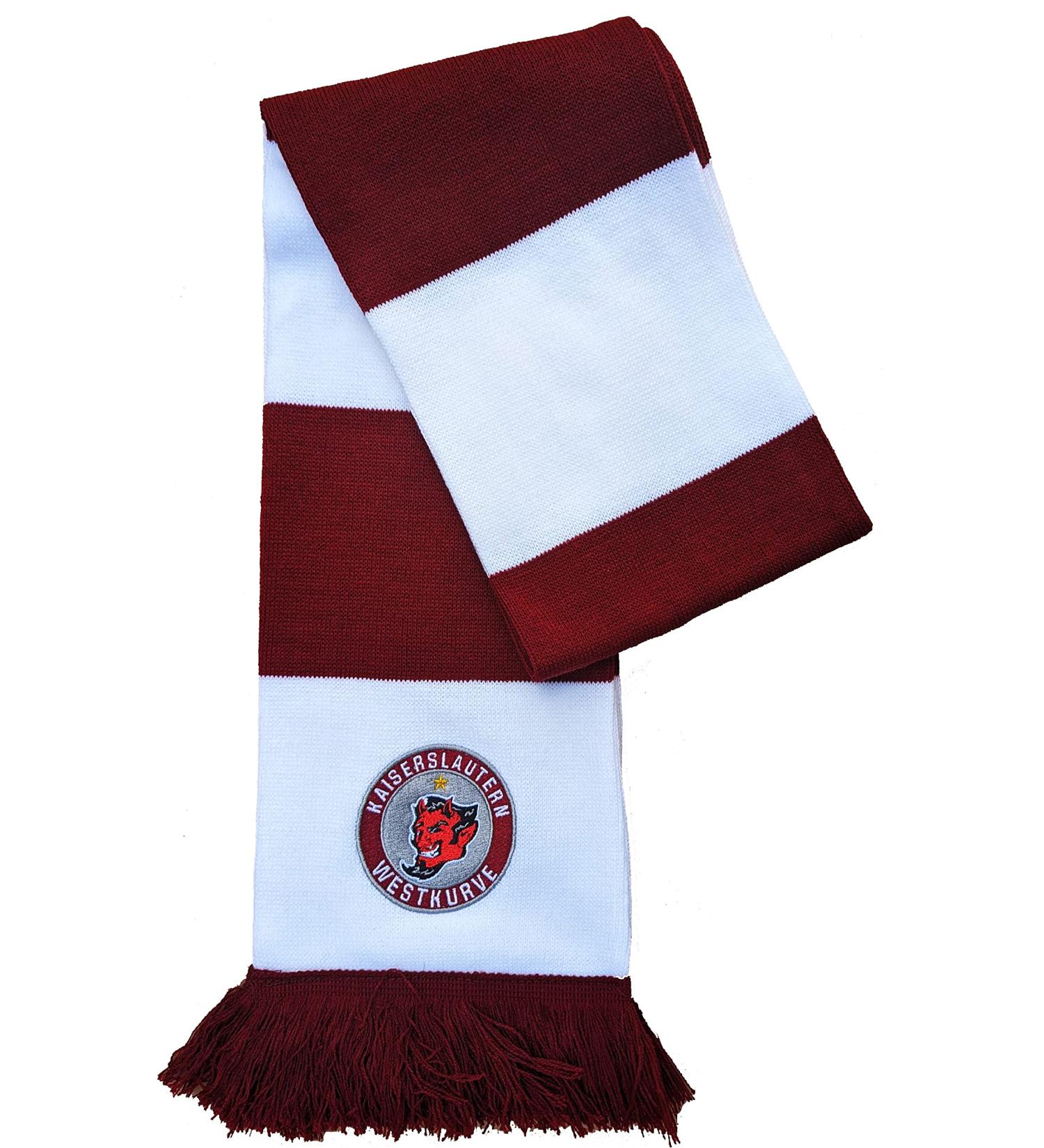Buy Generic Kaiserslautern Block Scarf - Embroidered WESTKURVE Logo | International Shipping Available - Buy Online on GoSupps.com