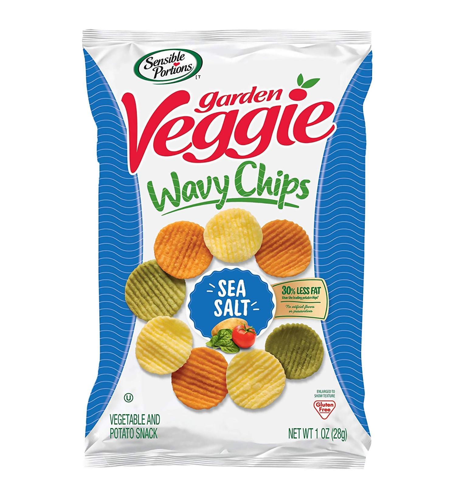 Sensible Portions Garden Veggie Chips Sea Salt - 1 Oz (Pack of 24) | Healthy Snack - Buy Online on GoSupps.com