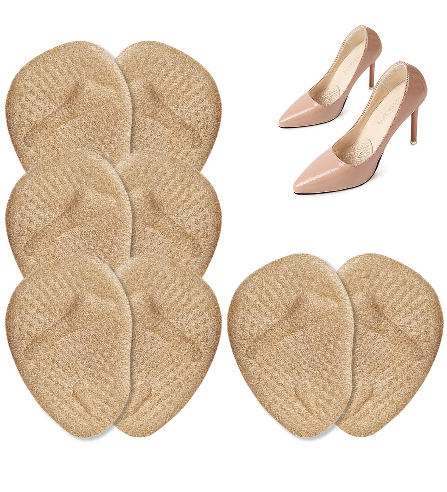 Dawnieee High Heel Insoles - 4 Pairs Gel Cushions for Women Anti-Slip Forefoot Pillows & Shoe Inserts - Buy Online on GoSupps.com