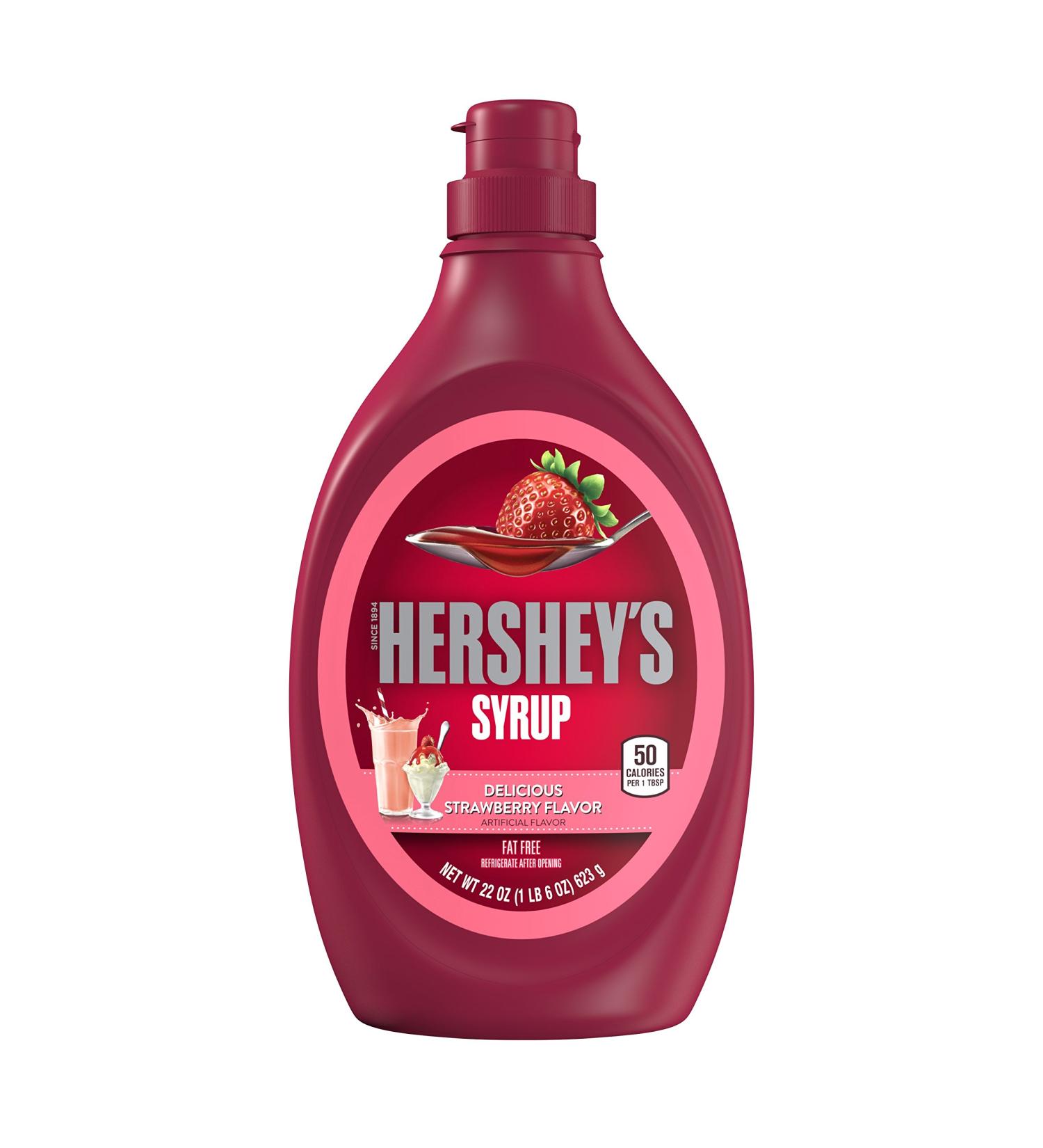 HERSHEY'S Strawberry Syrup 22 Ounce - Buy Online on GoSupps.com