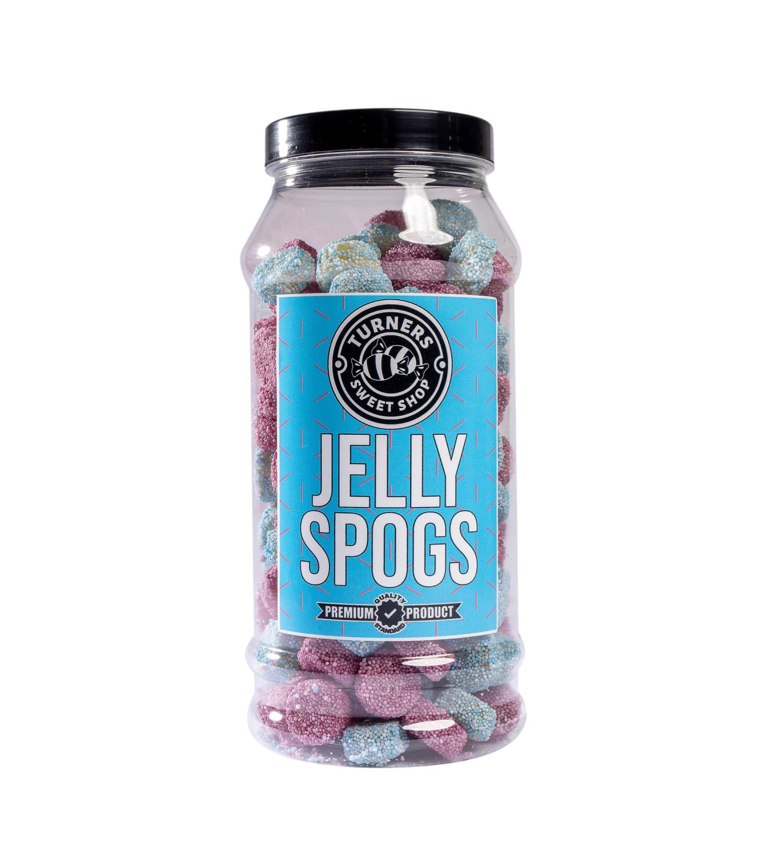 Jelly Spogs - 600g by Turners Sweet Shop Traditional Retro Gift Jar Classic Original Pick & Mix Sweets Quality Confectionary Fantastic Gifts for Him Her or Them