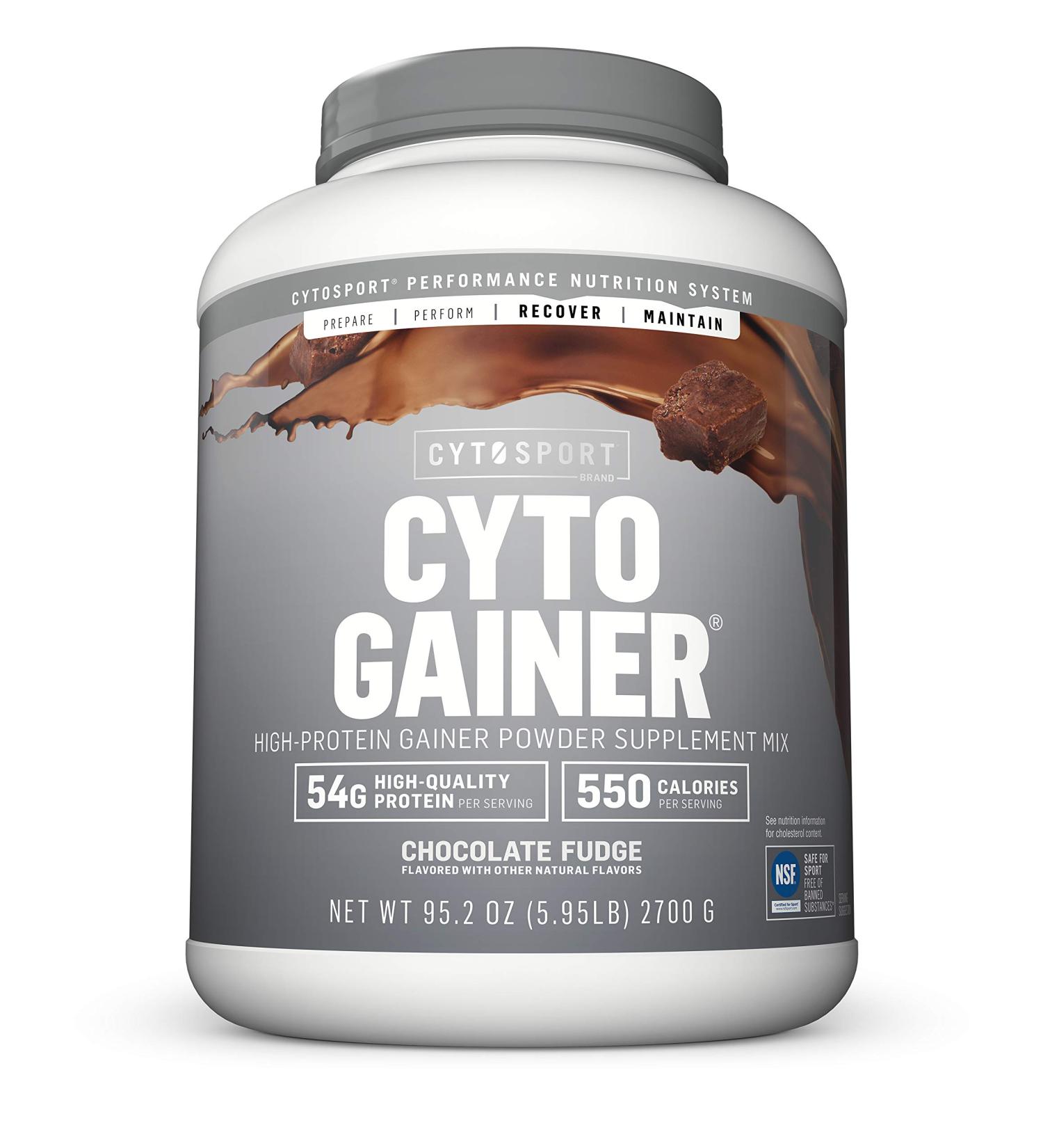 CytoSport Cyto Gainer Protein Powder Chocolate Fudge - 6lb, 54g Protein - Buy Online on GoSupps.com