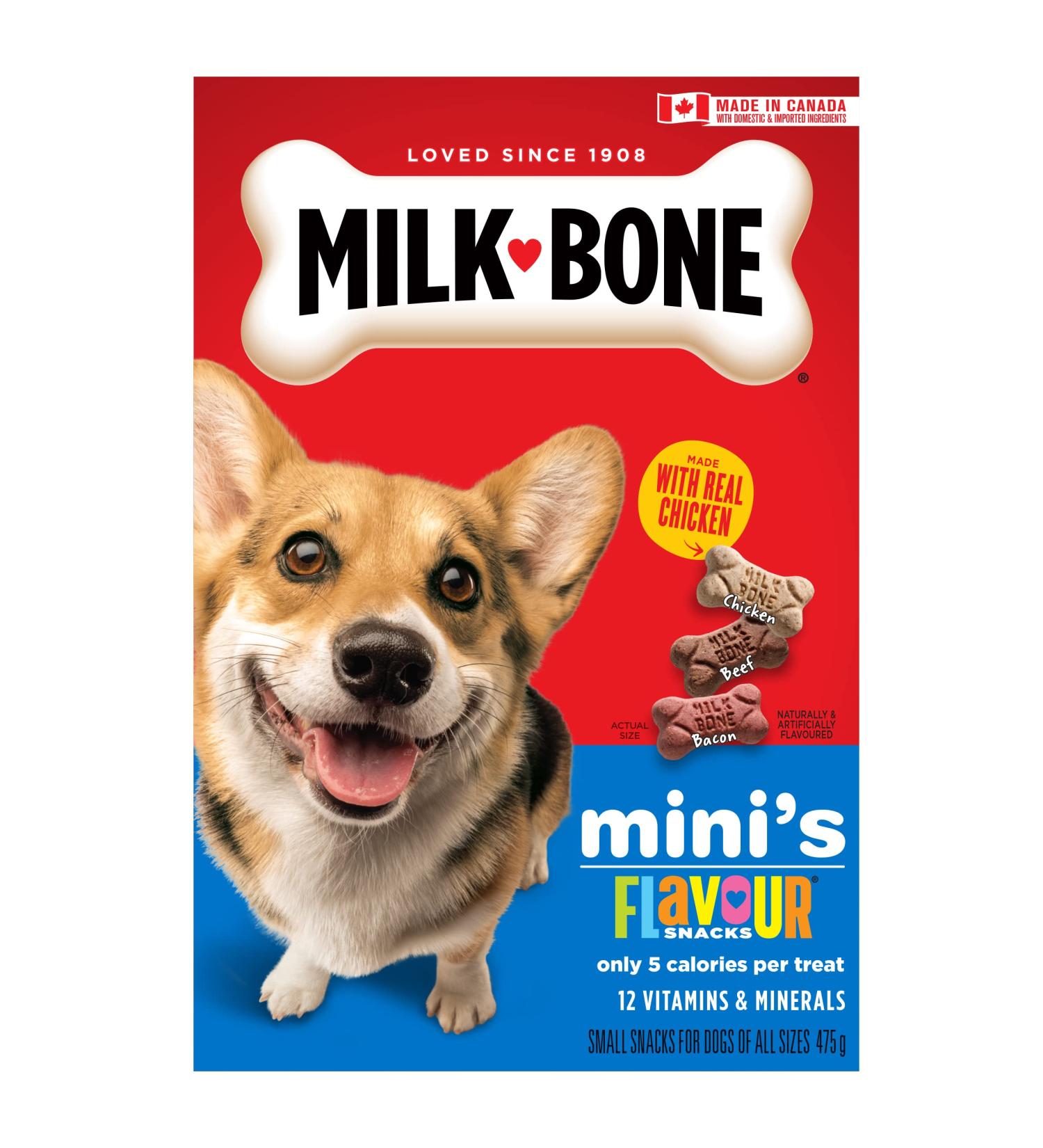 Milk-Bone Flavour Snacks Mini's Dog Biscuits 475g 475 g (Pack of 1) - Buy Online on GoSupps.com