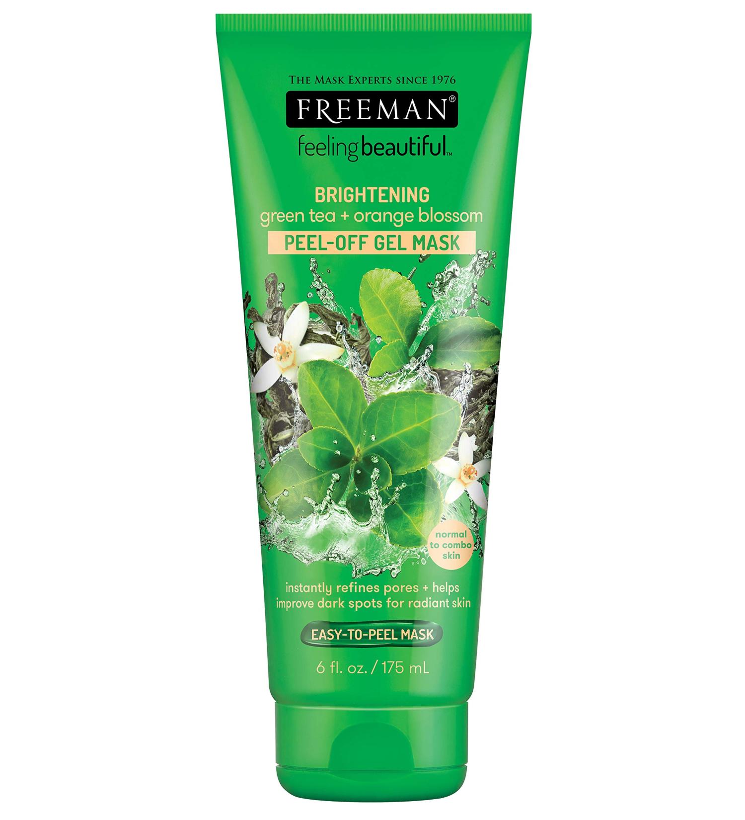 Freeman Feeling Beautiful Brightening Green Tea & Orange Blossom Peel Off Gel Mask 175 ml - Buy Online on GoSupps.com