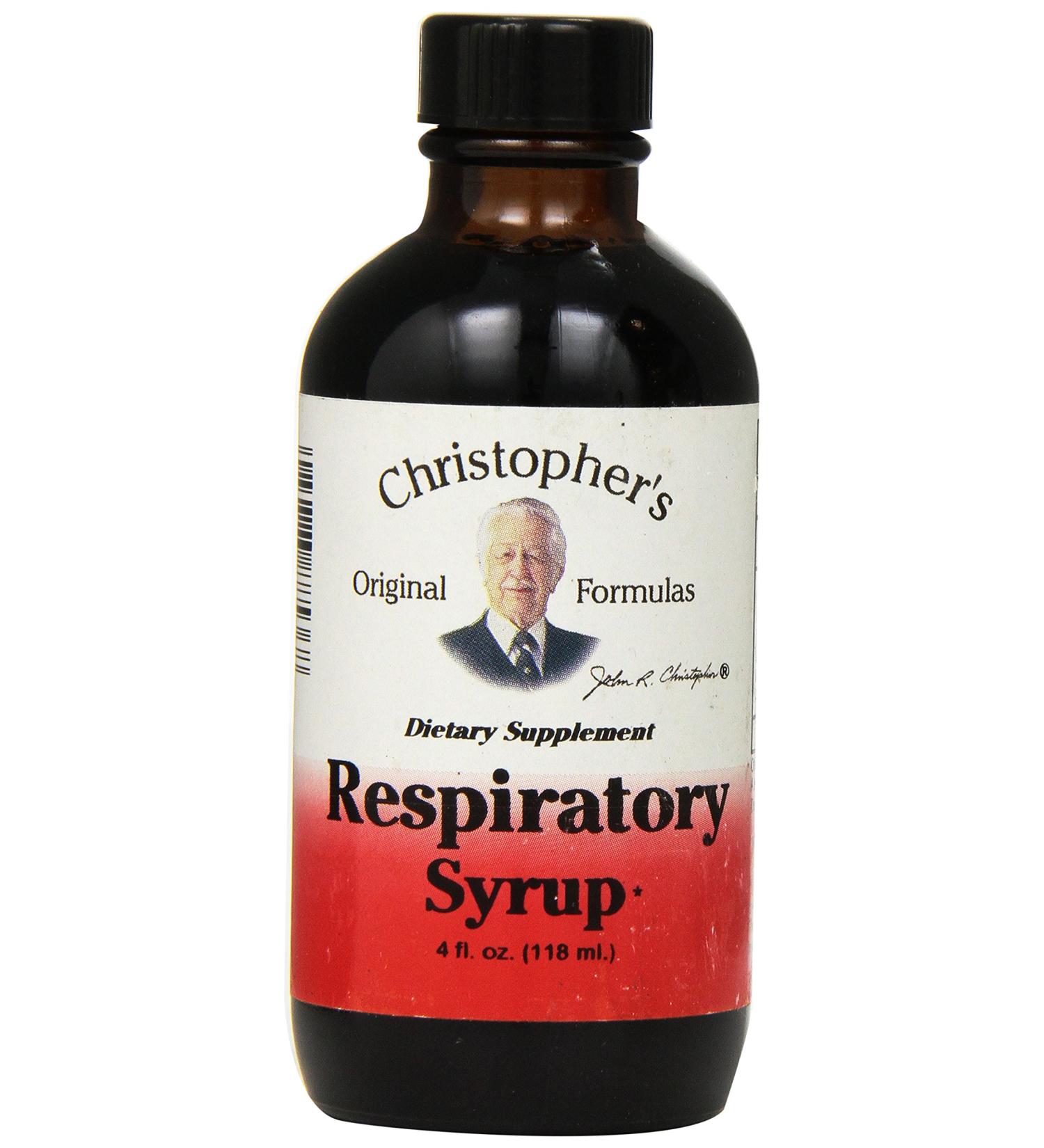 Dr. Christopher's Respiratory Syrup 4oz - Natural Formula - Buy Online on GoSupps.com