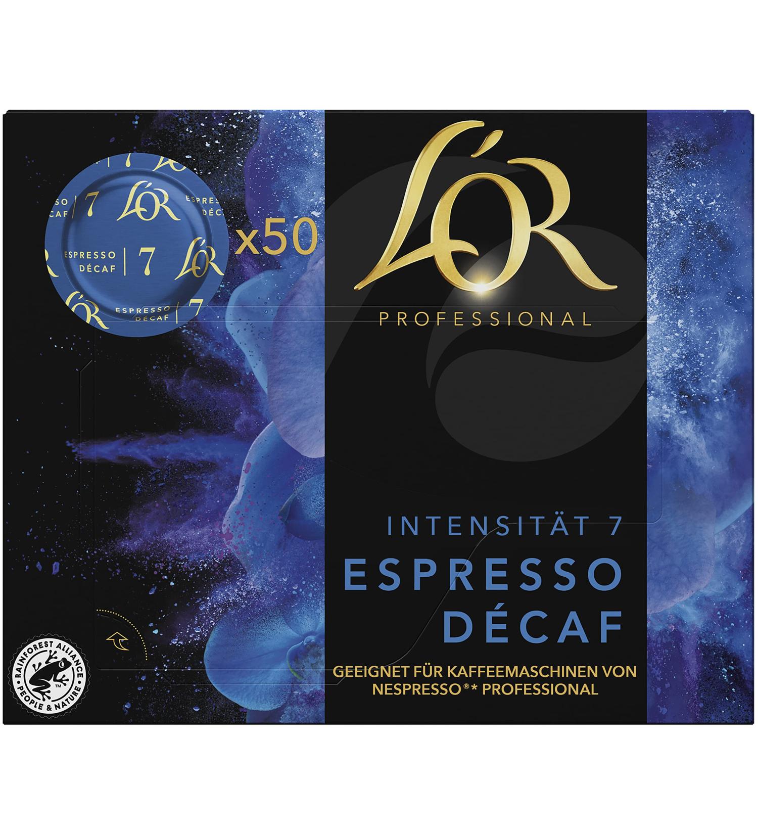 LOR Supr me Decaf Espresso Coffee Capsules for Nespresso Pro - Intensity 7/10 - 50 Pods - Buy Online on GoSupps.com