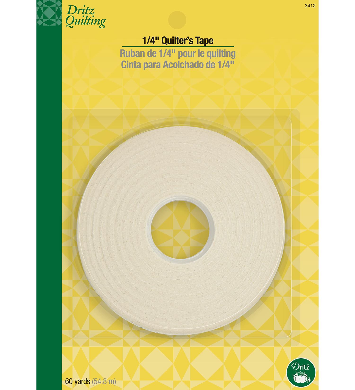 Dritz 3412 Quilter's Tape - 1/4-Inch x 60 Yards - Sewing Tape for Quilting Projects - Buy Online on GoSupps.com