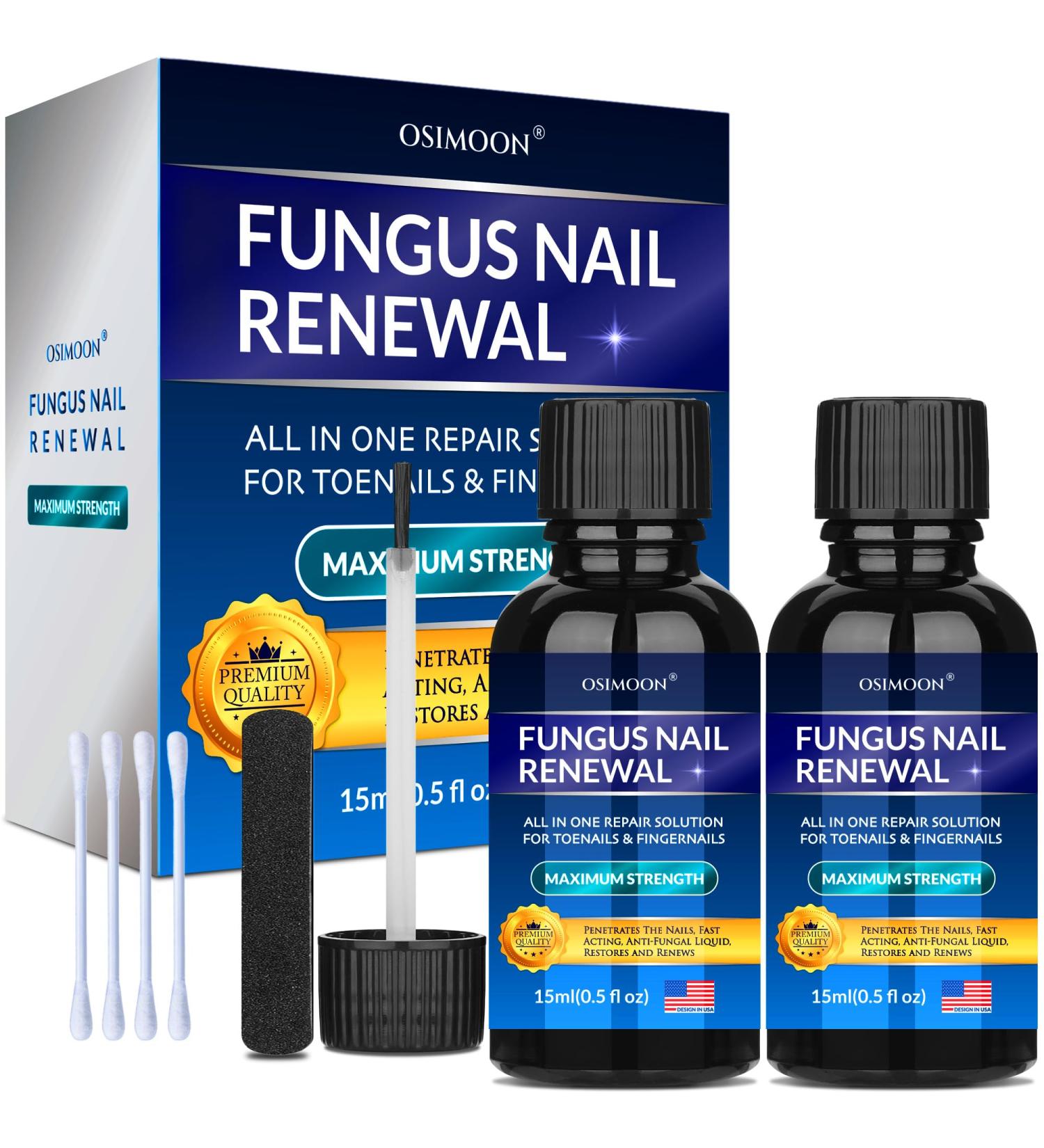 Extra Strength Toenail Fungus Treatment - Natural Oils for Men & Women | 2pcs - Effective Toenail & Fingernail Solution - Buy Online on GoSupps.com