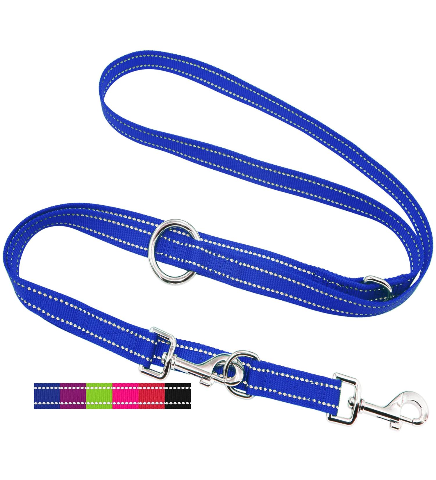 Dey Premium Dog Leash 2m | Reflective 3-Way Adjustable for Small to Large Dogs | Multiple Colors Available | Doubleein Dog Leash | Ideal for Puppies - Buy Online on GoSupps.com