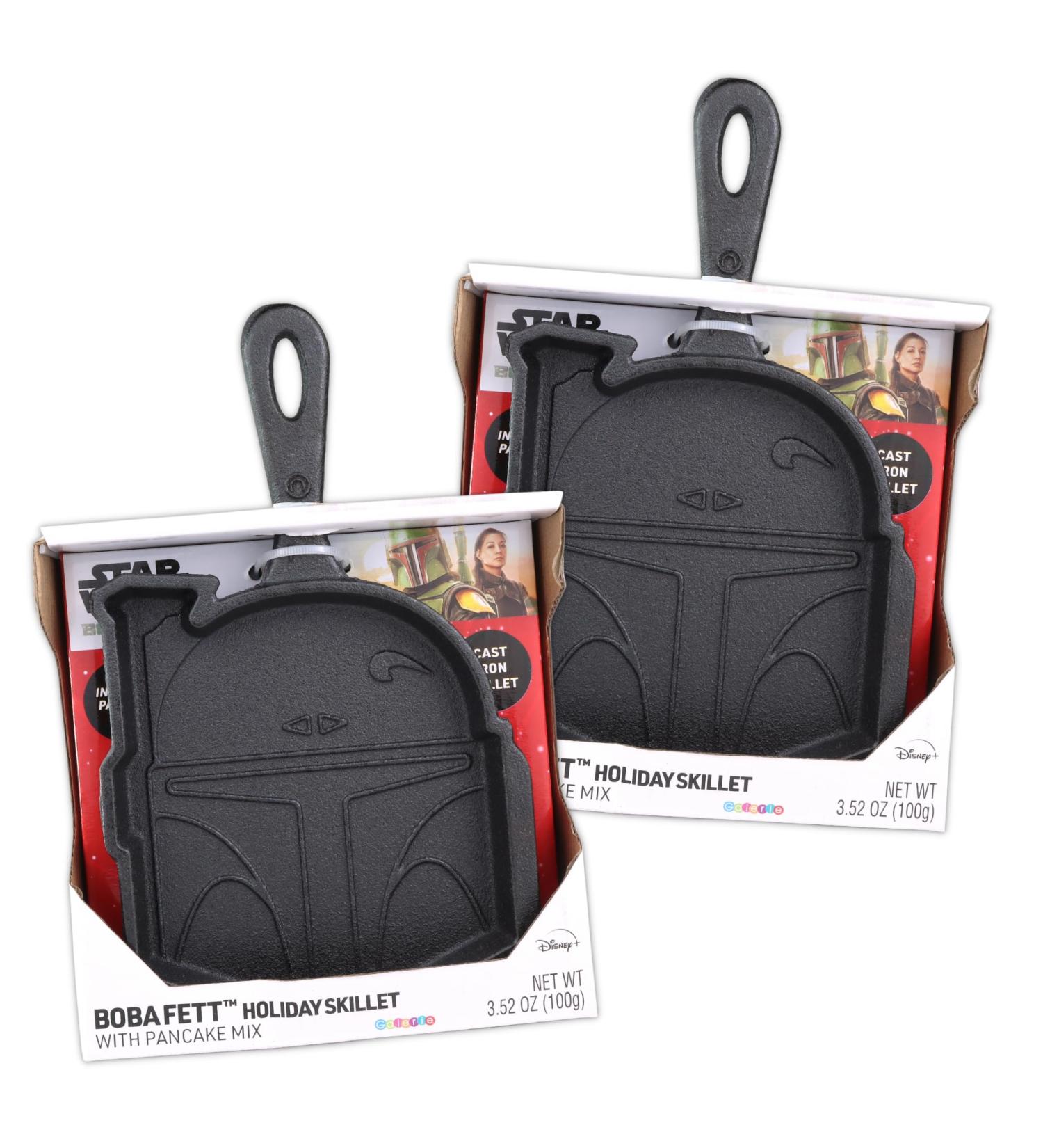 Sweetzo Christmas Boba Fett Cast Iron Pancake Skillet Unique Gift Ideas for Teens Cooking Instructions and Mix Included 11.25 Inches - Buy Online on GoSupps.com
