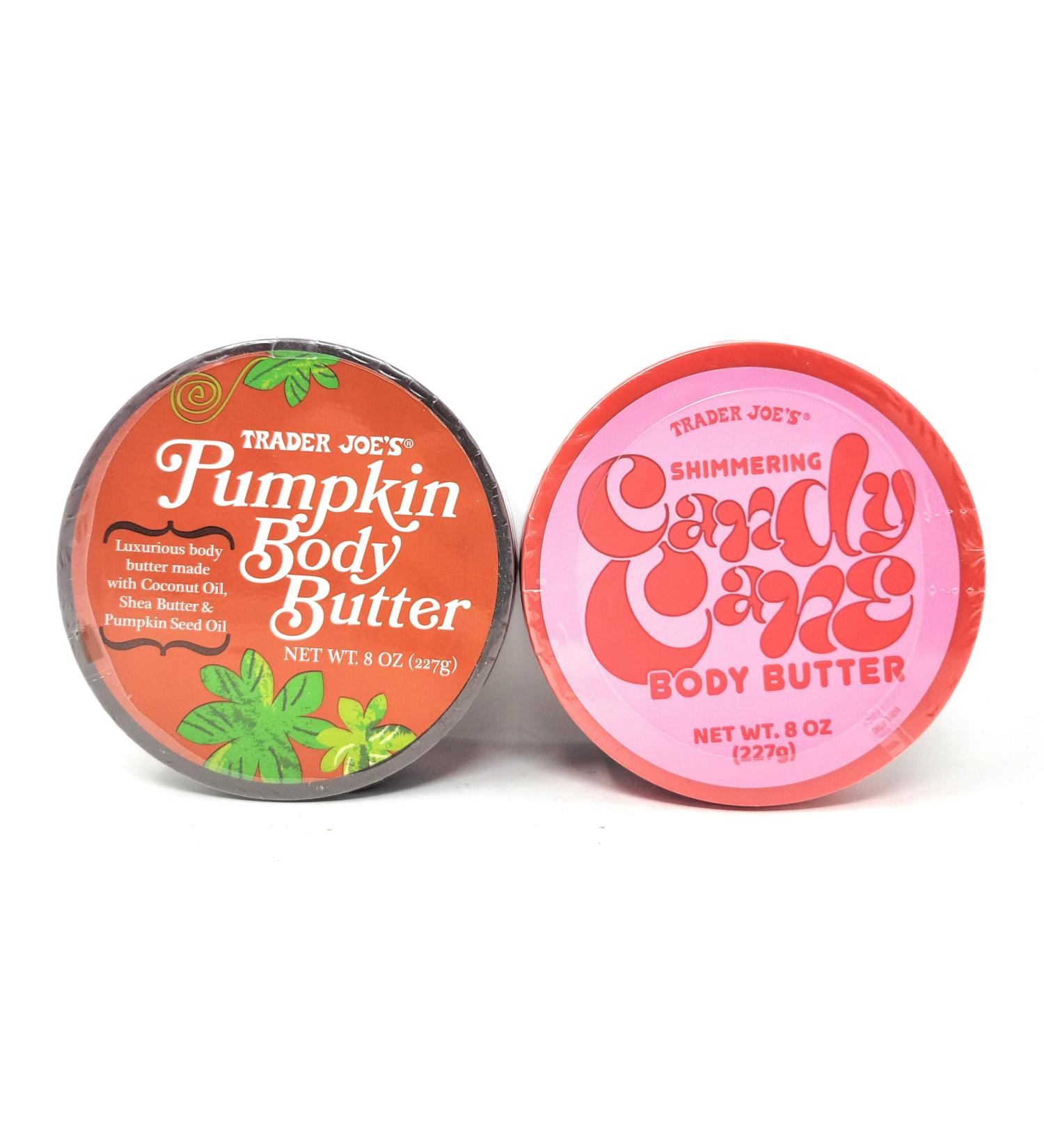 Trader Joe's Body Butter Duo - Pumpkin & Candy Cane | Luxurious Moisturizing Set for Glowing Skin - Buy Online on GoSupps.com